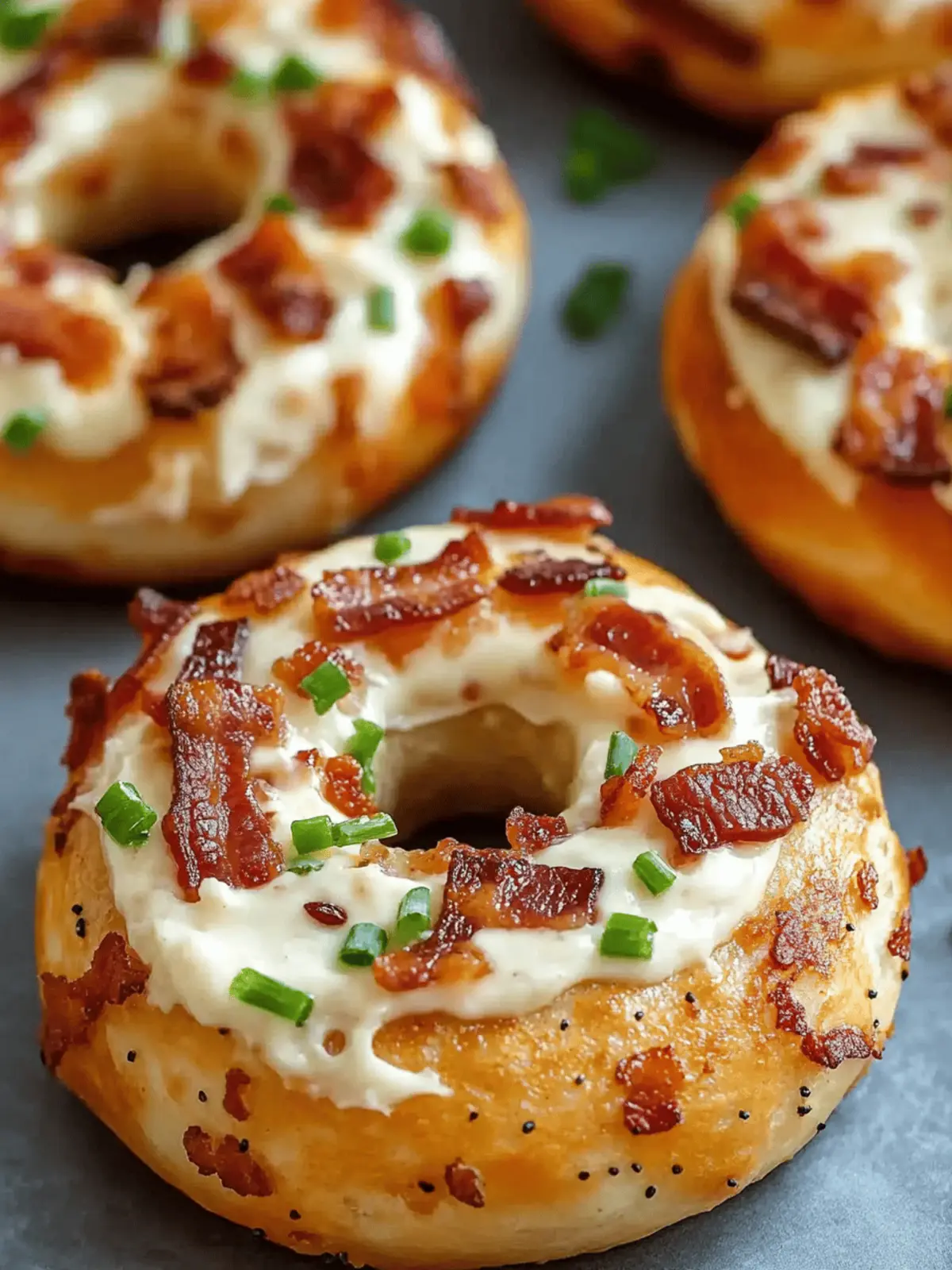 Zesty Bacon Cream Cheese Bagels: A Decadent Easy Breakfast 4 Zesty Bacon Cream Cheese Bagels