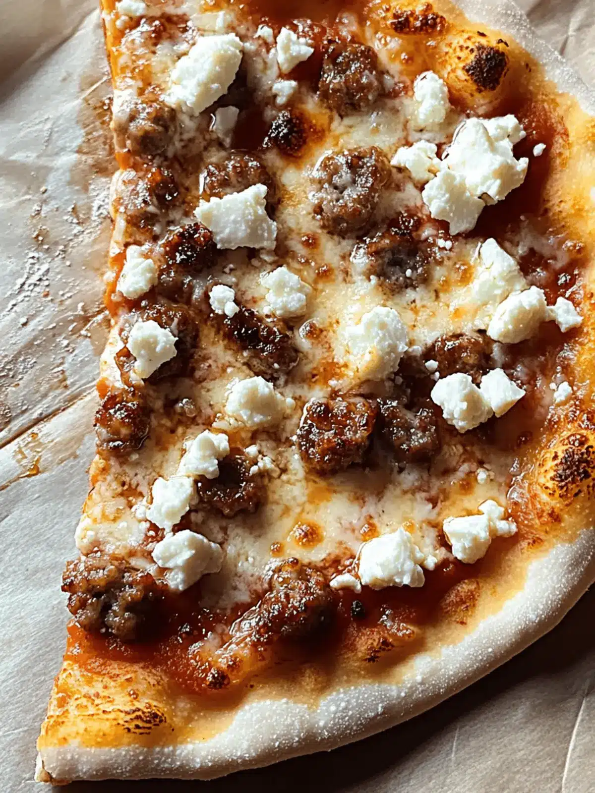 Hot Sausage Feta Honey Pizza Your New Favorite Slice! 4 Hot Sausage Feta Honey Pizza Your New Favorite Slice!