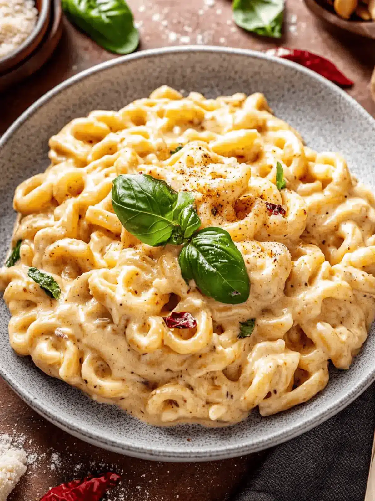 Spicy Calabrian Chili Alfredo Sauce with Trottole Pasta Bliss 3 Spicy Calabrian Chili Alfredo Sauce with Trottole Pasta