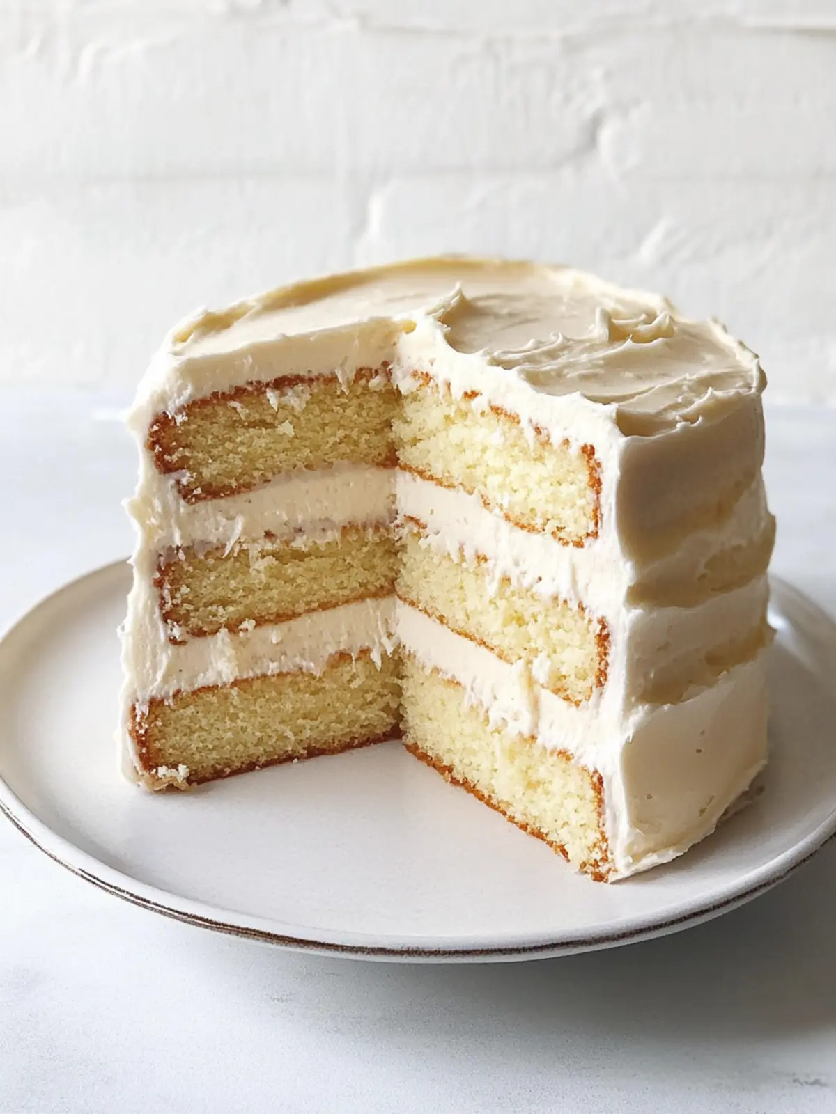 Irresistible Vanilla Layer Cake with Creamy Vanilla Frosting 4 Vanilla Layer Cake with Creamy Vanilla Frosting