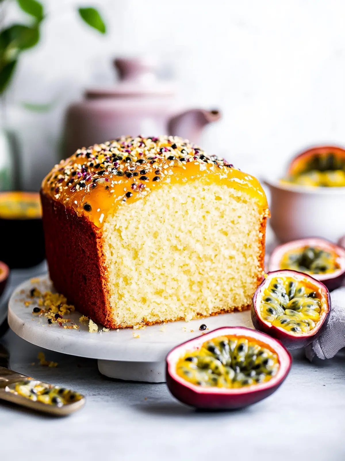 Passion Fruit Cake Bliss: A Zesty Slice of Paradise 3 Passion Fruit Cake