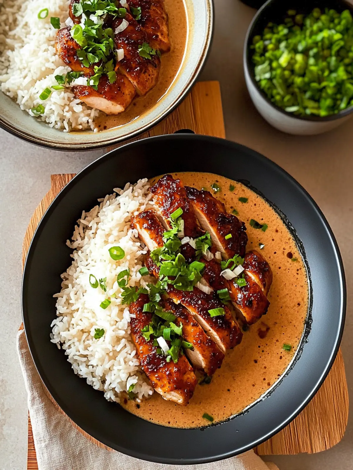 Sweet & Savory Chicken with Spicy Carbonara Brothy Rice Delight 4 Sweet & Savory Chicken with Spicy Carbonara Brothy Rice