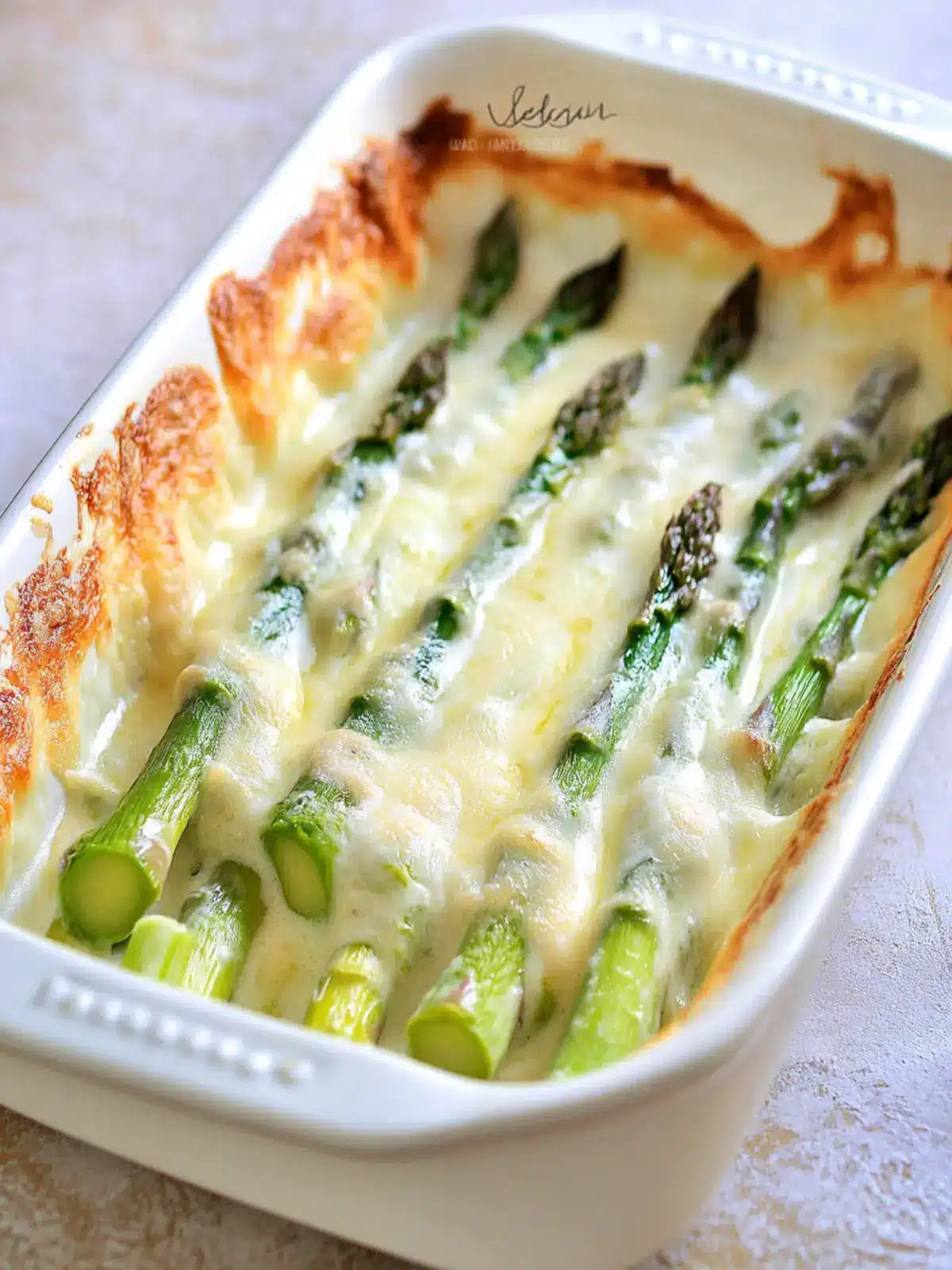 Irresistibly Creamy Italian Asparagus Bake You ll Love 4 Creamy Italian Asparagus