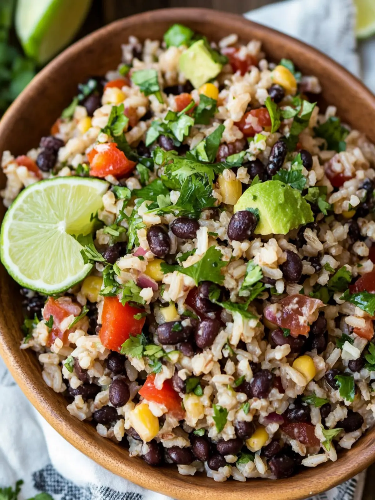 Hearty Black Bean Brown Rice Salad Bursting with Flavor 3 Black Bean Brown Rice Salad