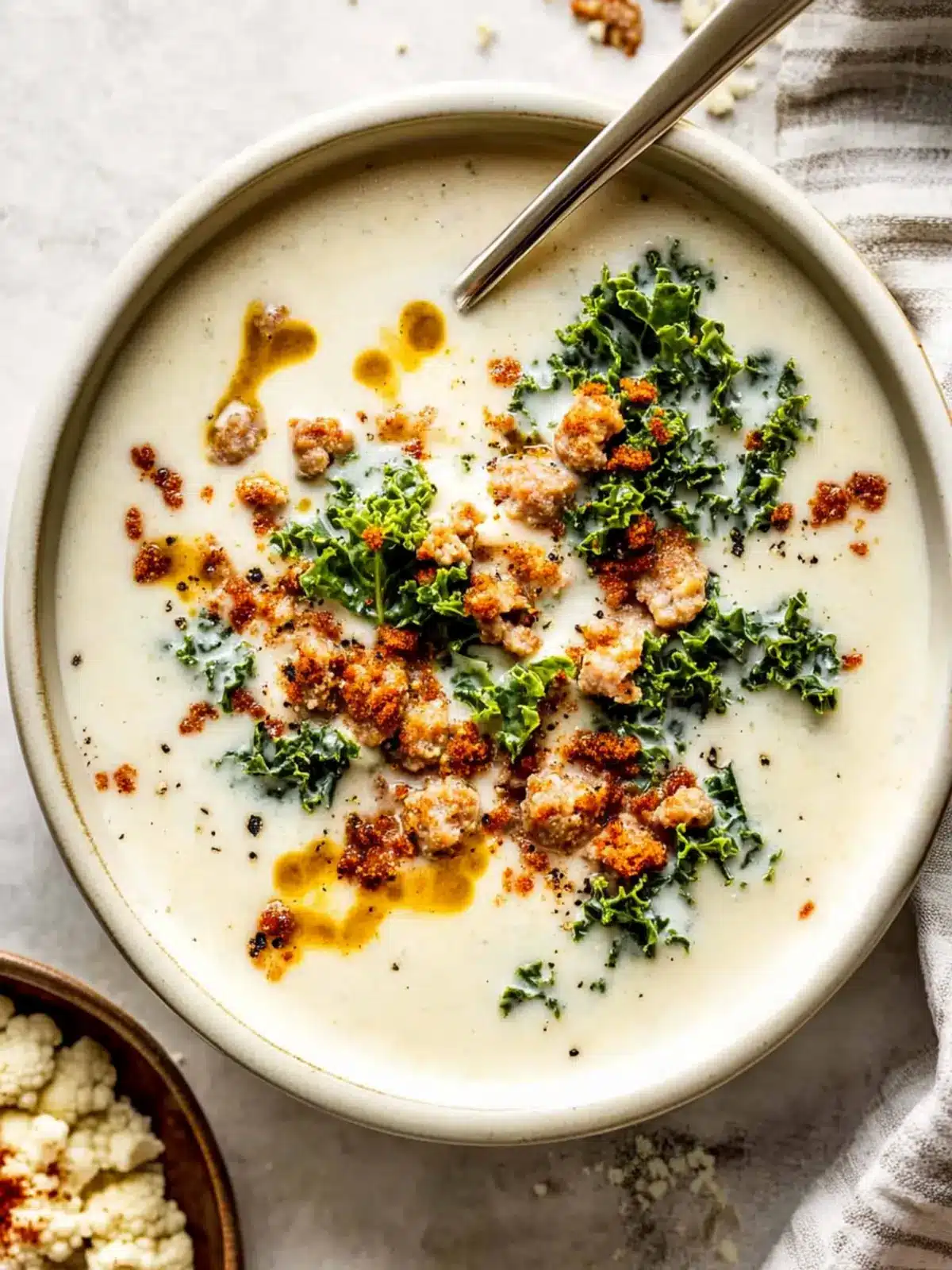 Cozy Cauliflower Sausage Kale Soup for Comforting Nights 4 Cauliflower Sausage Kale Soup