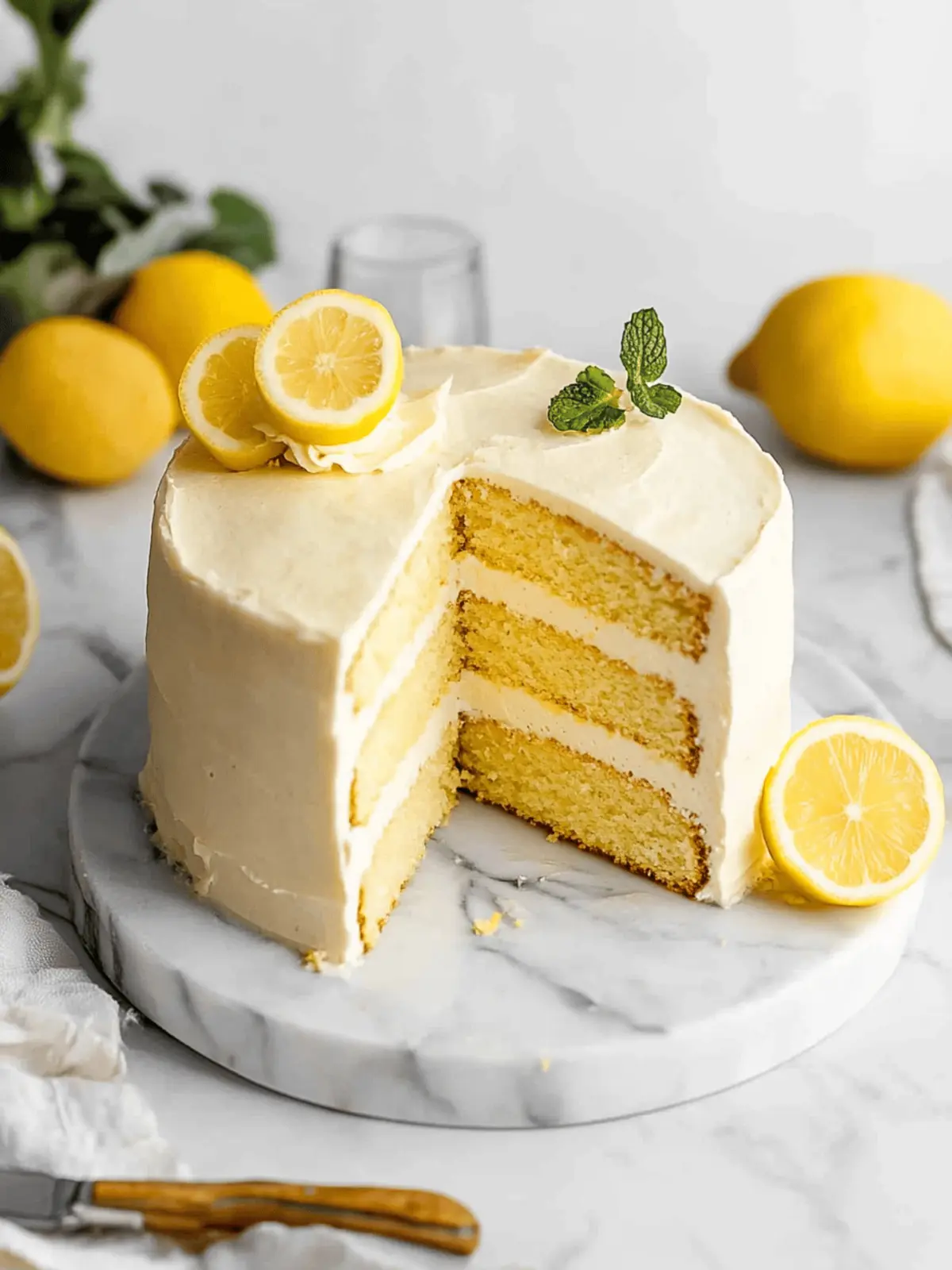 Irresistibly Moist Vegan Lemon Cake with Creamy Frosting 3 Vegan Lemon Cake With Lemon Cream Cheese Frosting
