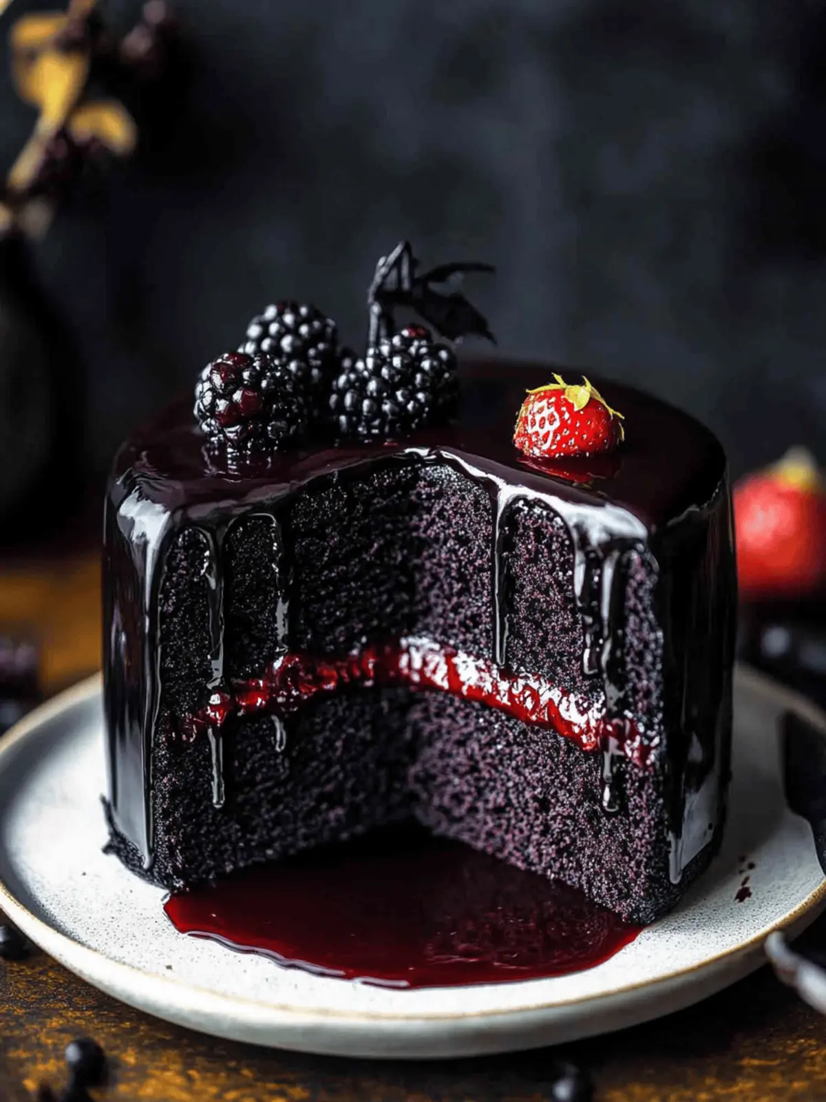 Spooky Black Velvet Halloween Cake That Steals the Show 3 Spooky Black Velvet Halloween Cake