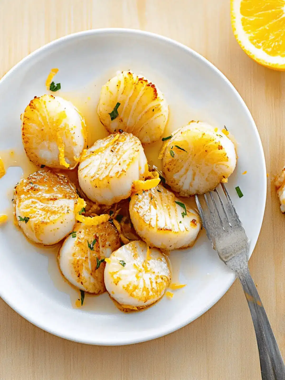 Baked Scallops with Citrus Ginger Sauce for Gourmet Nights 3 Baked Scallops with Citrus Ginger Sauce