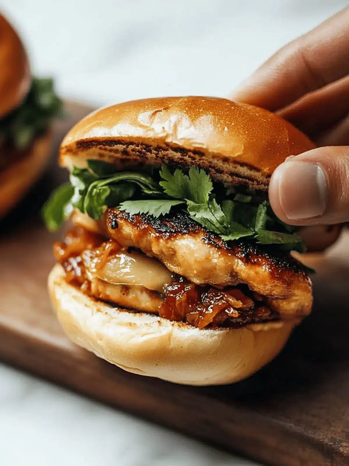 Gochujang Chicken Burgers with Kimchi Bacon Jam Bliss 4 Gochujang Chicken Burgers with Kimchi Bacon Jam