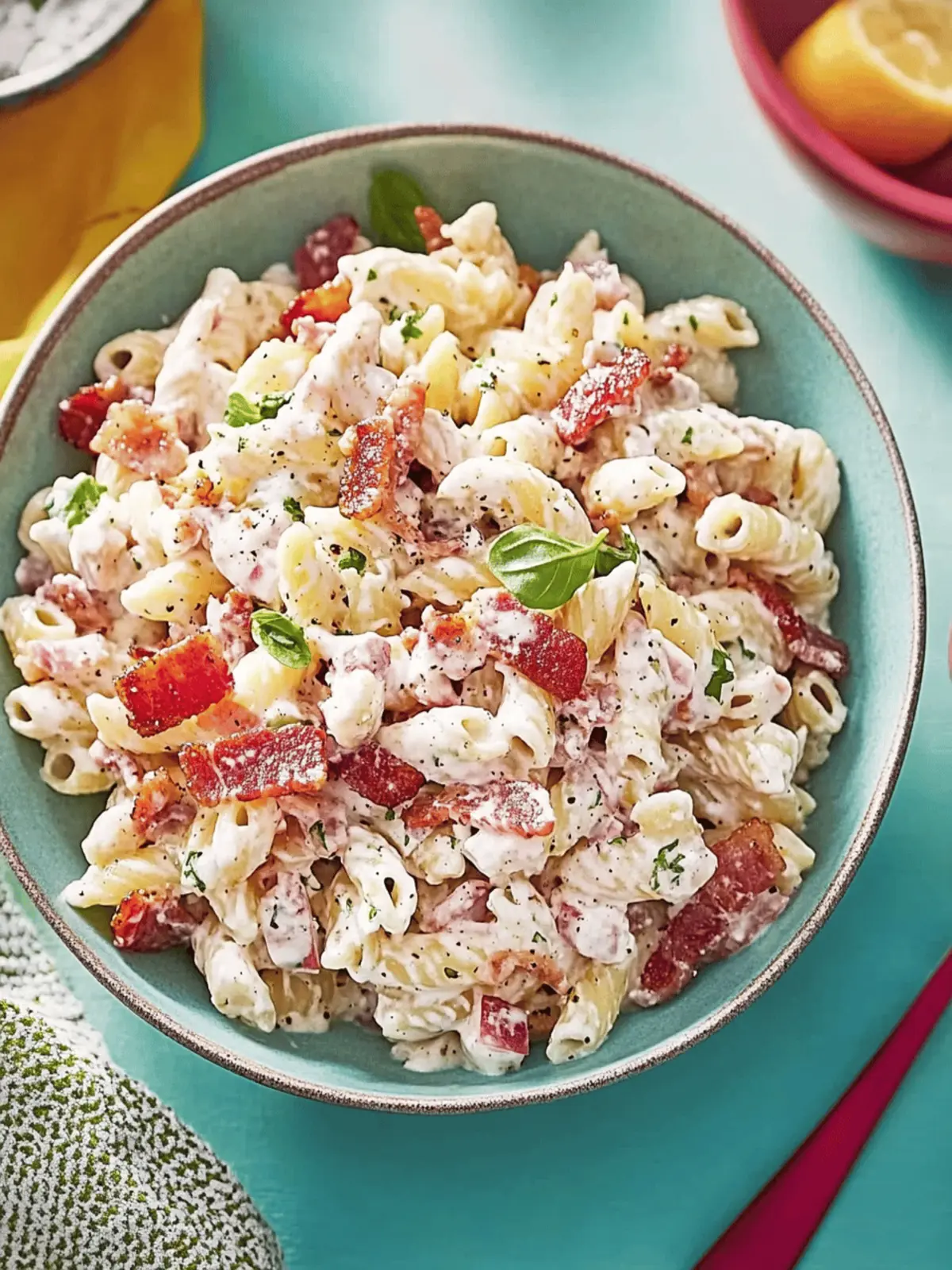 Delicious Bacon Ranch Pasta Salad for Your Next BBQ Bash 2 Bacon Ranch Pasta Salad
