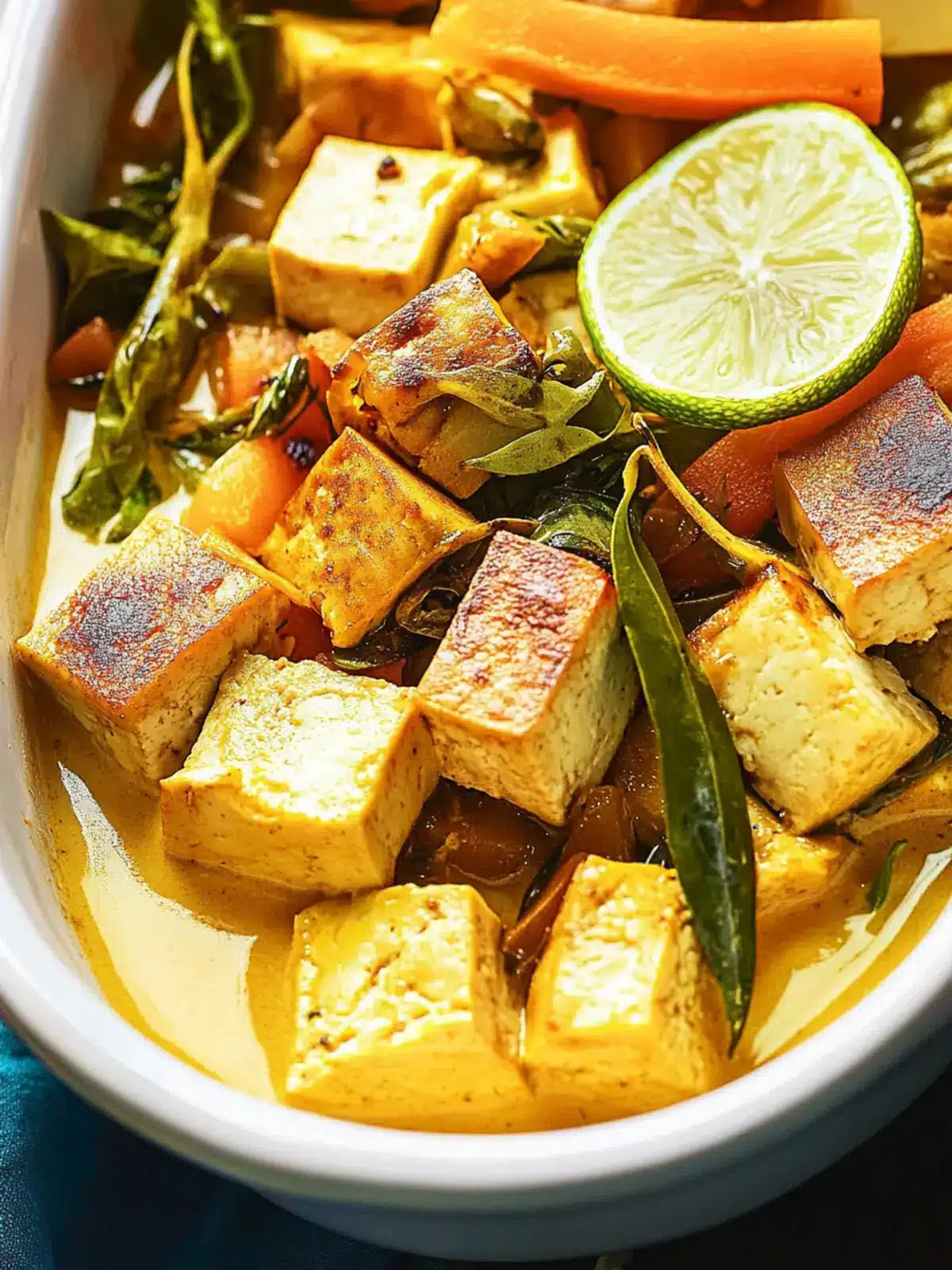 Dump and Bake Coconut Tofu: Flavorful One-Pan Delight! 4 Dump and Bake Coconut Tofu