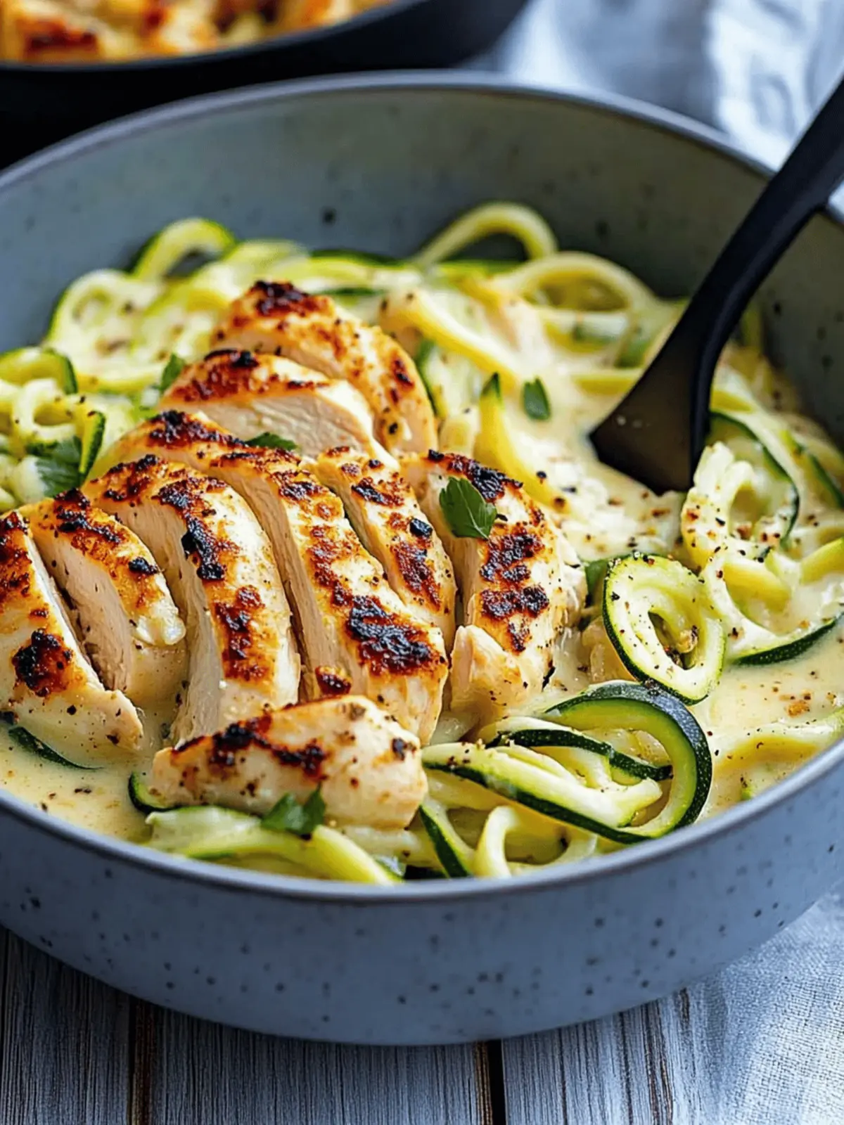 Guilt-Free Zucchini Noodle Chicken Alfredo for Quick Nights 4 Zucchini Noodle Chicken Alfredo