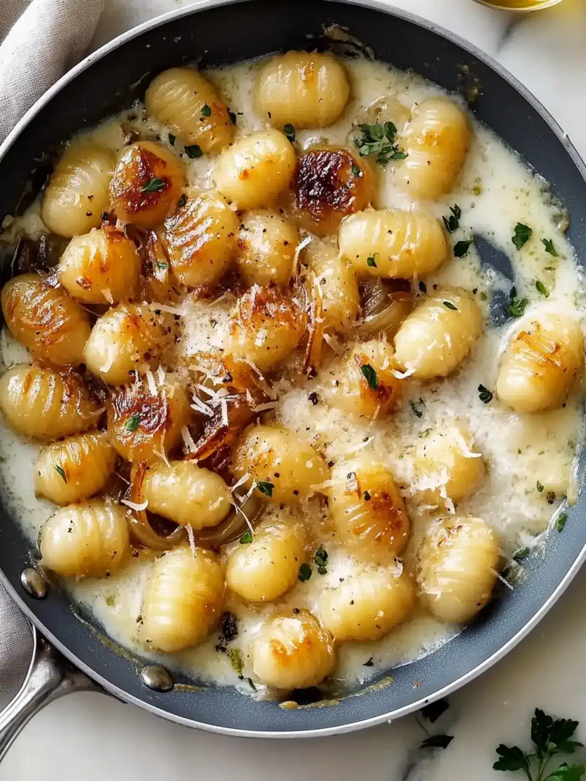 Buttery Gnocchi With Caramelized Onions And Gruyère Bliss 2 Buttery Gnocchi With Caramelized Onions And Gruyere