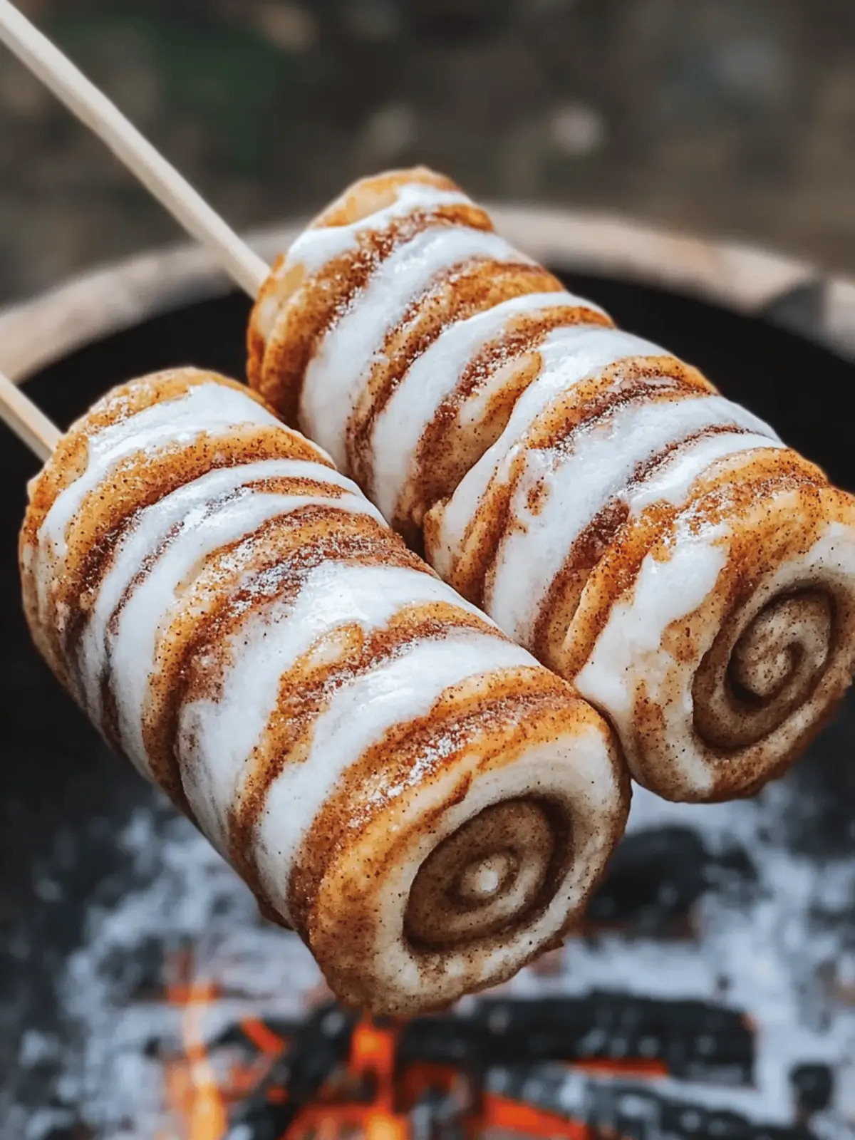 Delicious Campfire Cinnamon Roll-Ups: Easy Outdoor Dessert 2 Campfire Cinnamon Roll-Ups