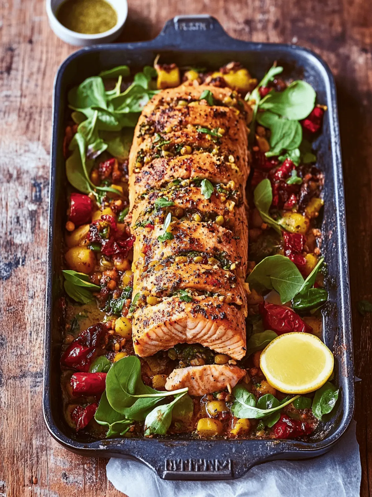 Golden Hasselback Salmon with Flavor-Packed Couscous Delight 3 Golden hasselback salmon