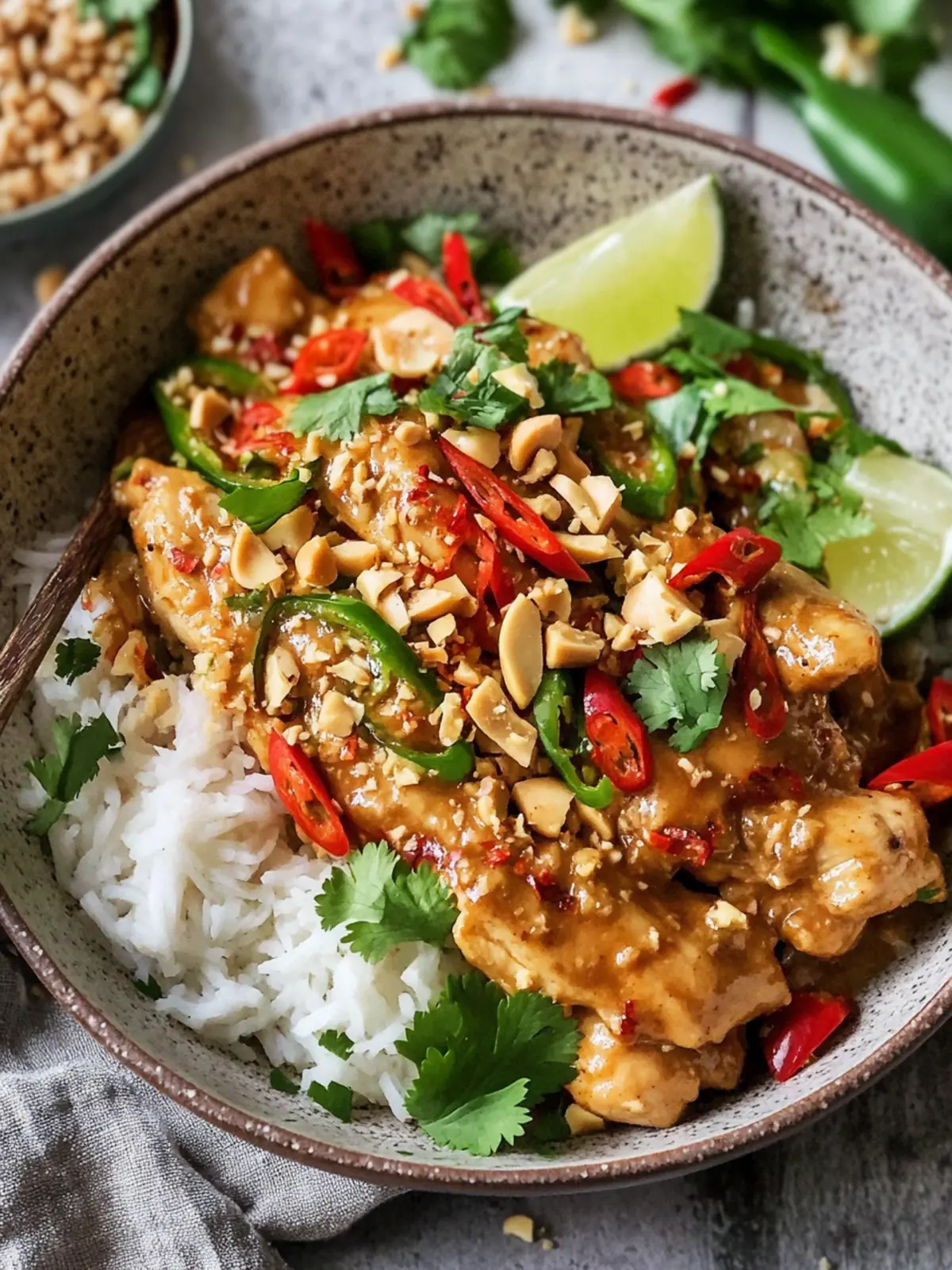 Irresistible Spicy Thai Peanut Chicken Ready in 30 Minutes 2 Spicy Thai Peanut Chicken