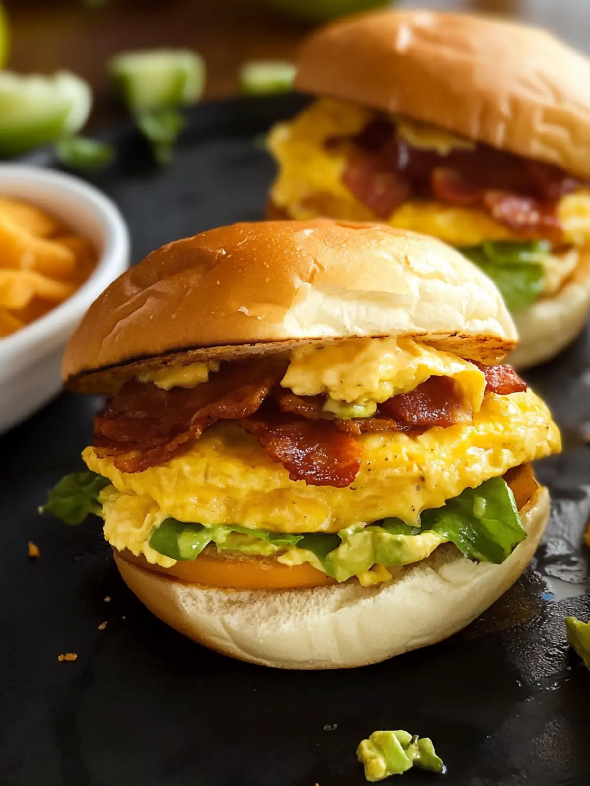 Cheesy Chipotle Breakfast Sandwiches for a Flavorful Start 2 Cheesy Chipotle Breakfast Sandwiches