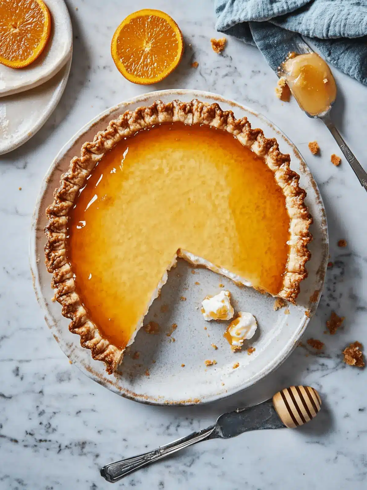 Irresistible Greek Honey Ricotta Pie with a Gluten-Free Twist 4 Greek Honey Ricotta Pie