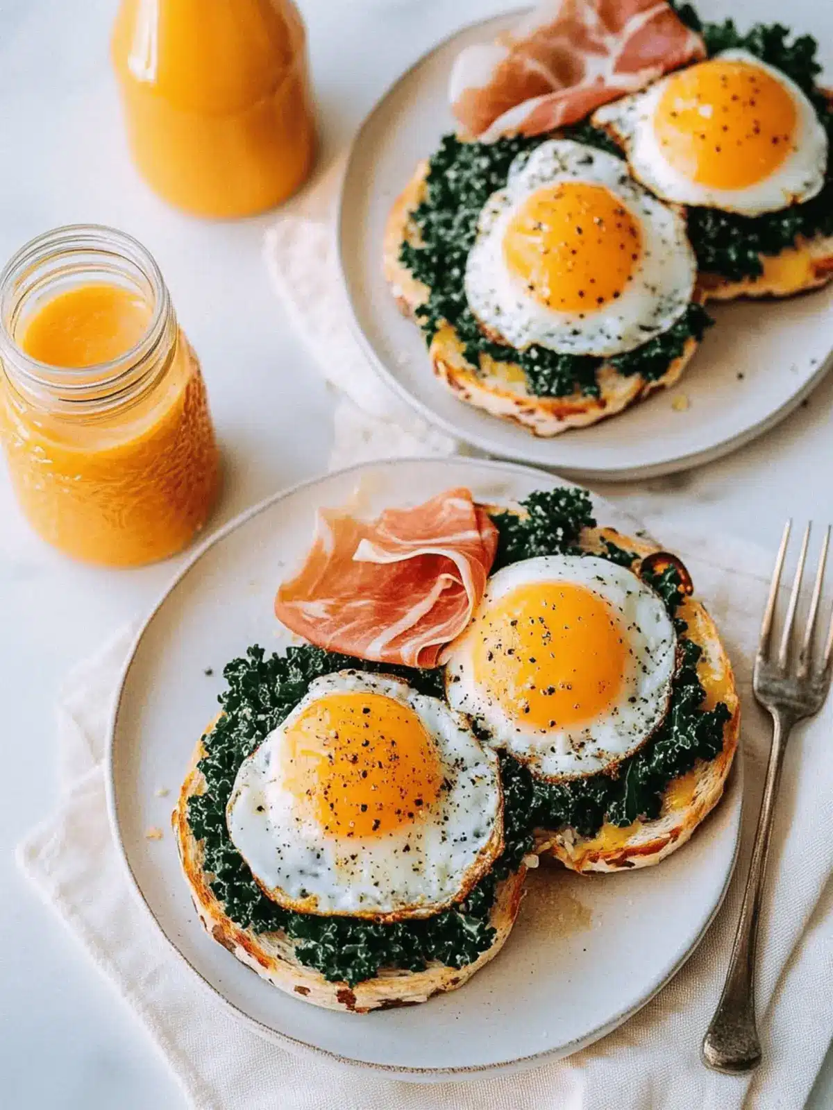 Cheesy Kale Prosciutto Brunch Melts with Eggs for a Cozy Morning 3 Cheesy Kale Prosciutto Brunch Melts with Eggs
