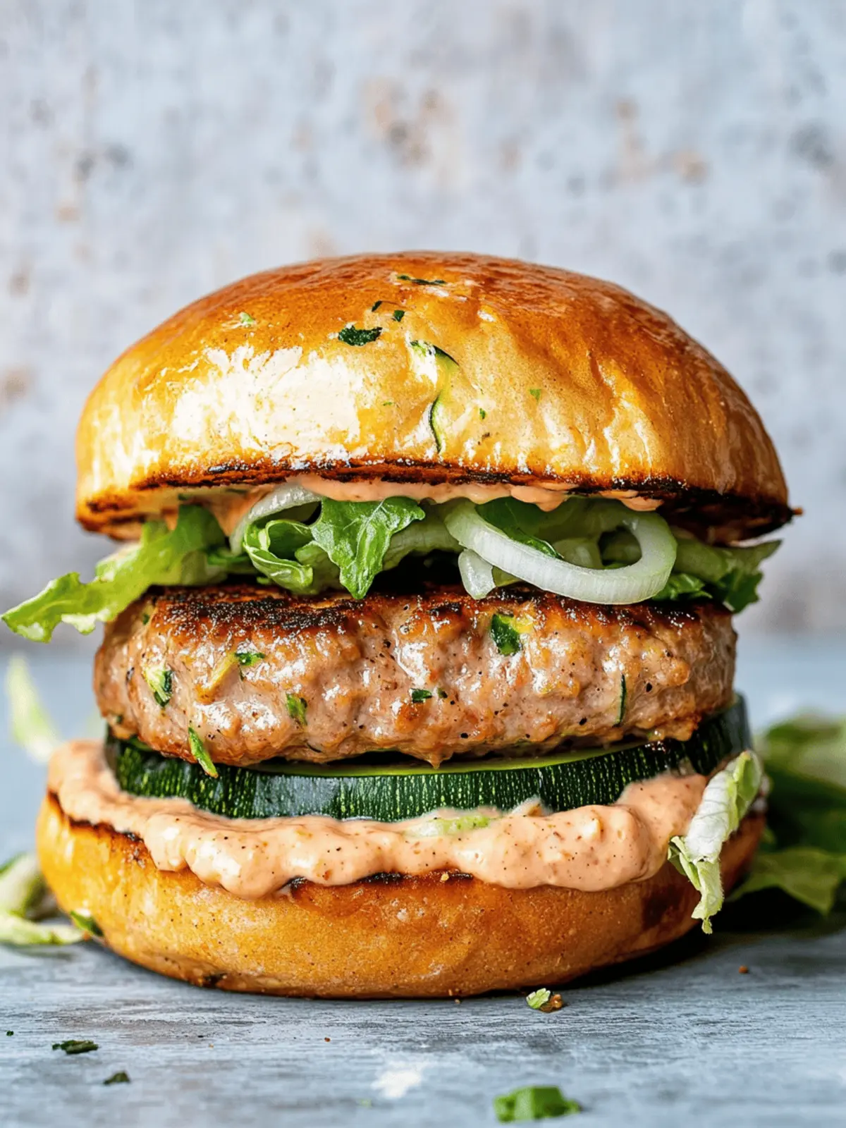 Savory Turkey Zucchini Burgers for a Guilt-Free Feast 4 Turkey Zucchini Burgers