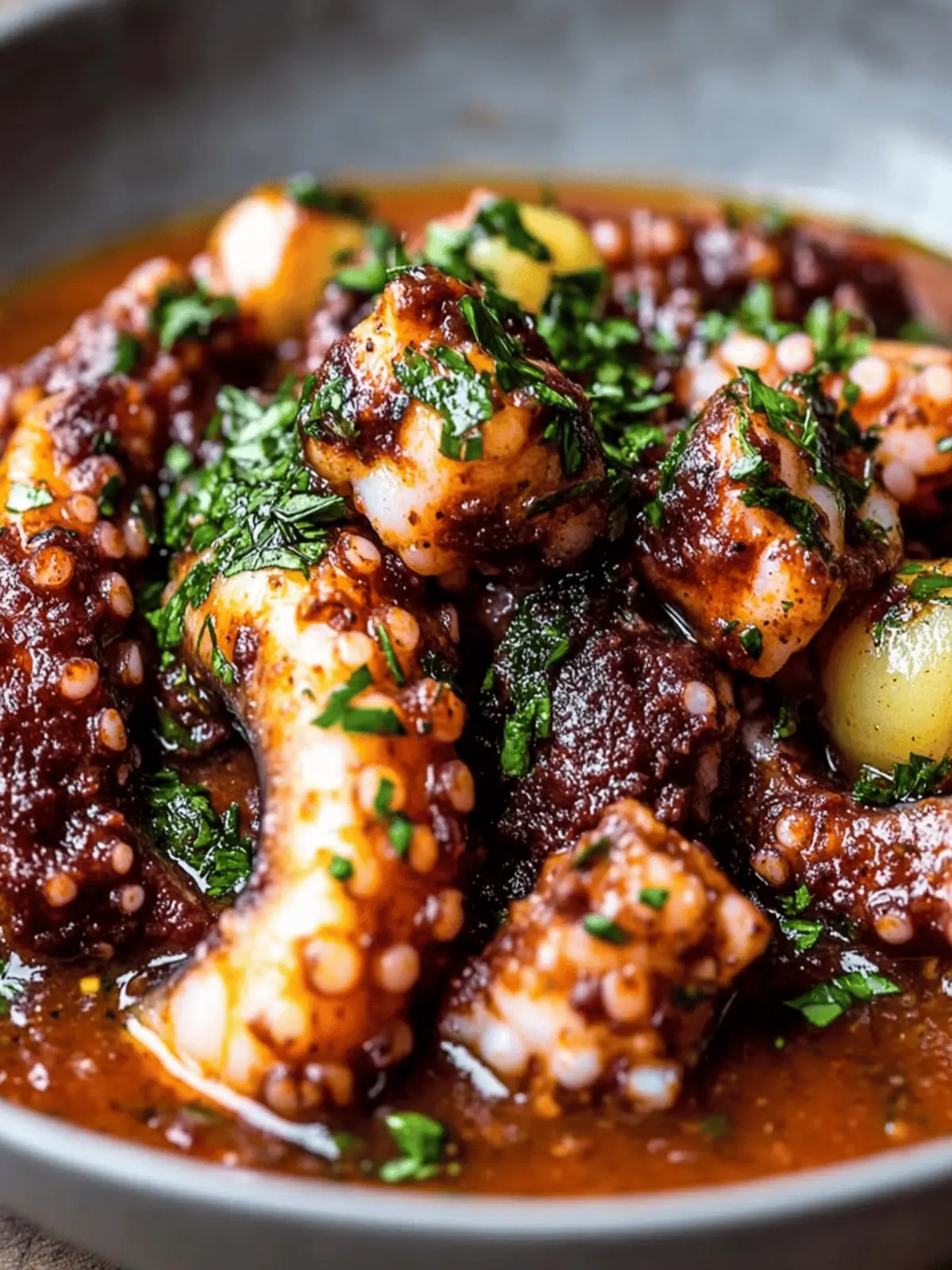 Braised Octopus with Smoky Romesco Sauce for Perfect Dinner Nights 3 Braised Octopus with Smoky Romesco Sauce