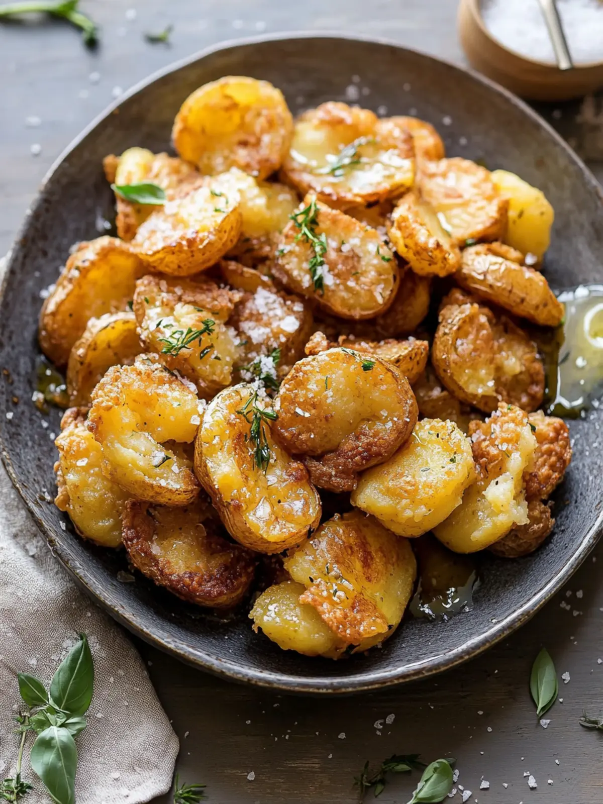 Crispy Salt and Vinegar Smashed Potatoes You ll Crave Daily 3 Crispy Salt and Vinegar Smashed Potatoes