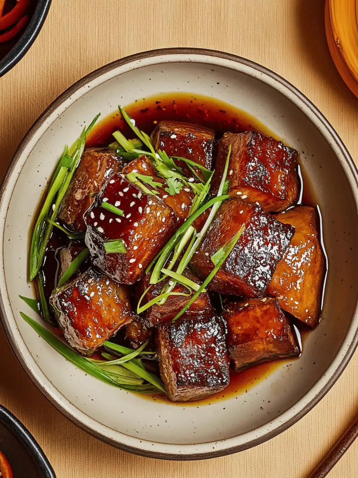 Sake-and-Soy-Braised Pork Belly: Sticky Goodness Awaits 4 Sake-and-Soy-Braised Pork Belly