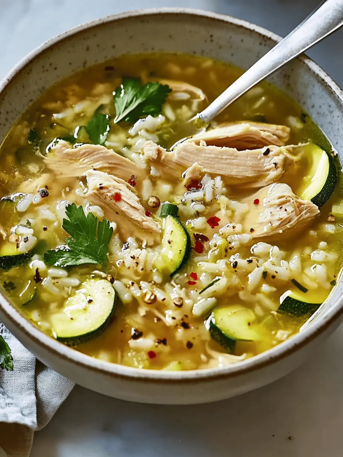 Healing Ginger Chicken and Rice Soup with Zucchini Delight 2 Ginger Chicken and Rice Soup with Zucchini