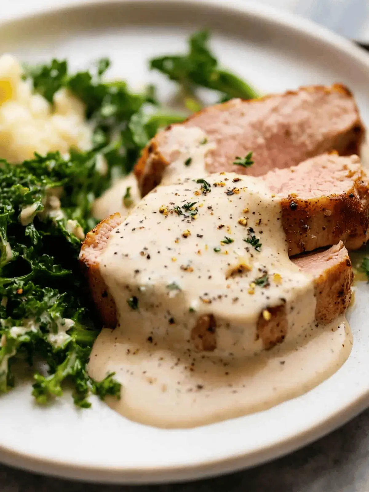 Pork Tenderloin with Creamy Mustard Sauce: Quick Gourmet Delight 4 Pork Tenderloin with Creamy Mustard Sauce