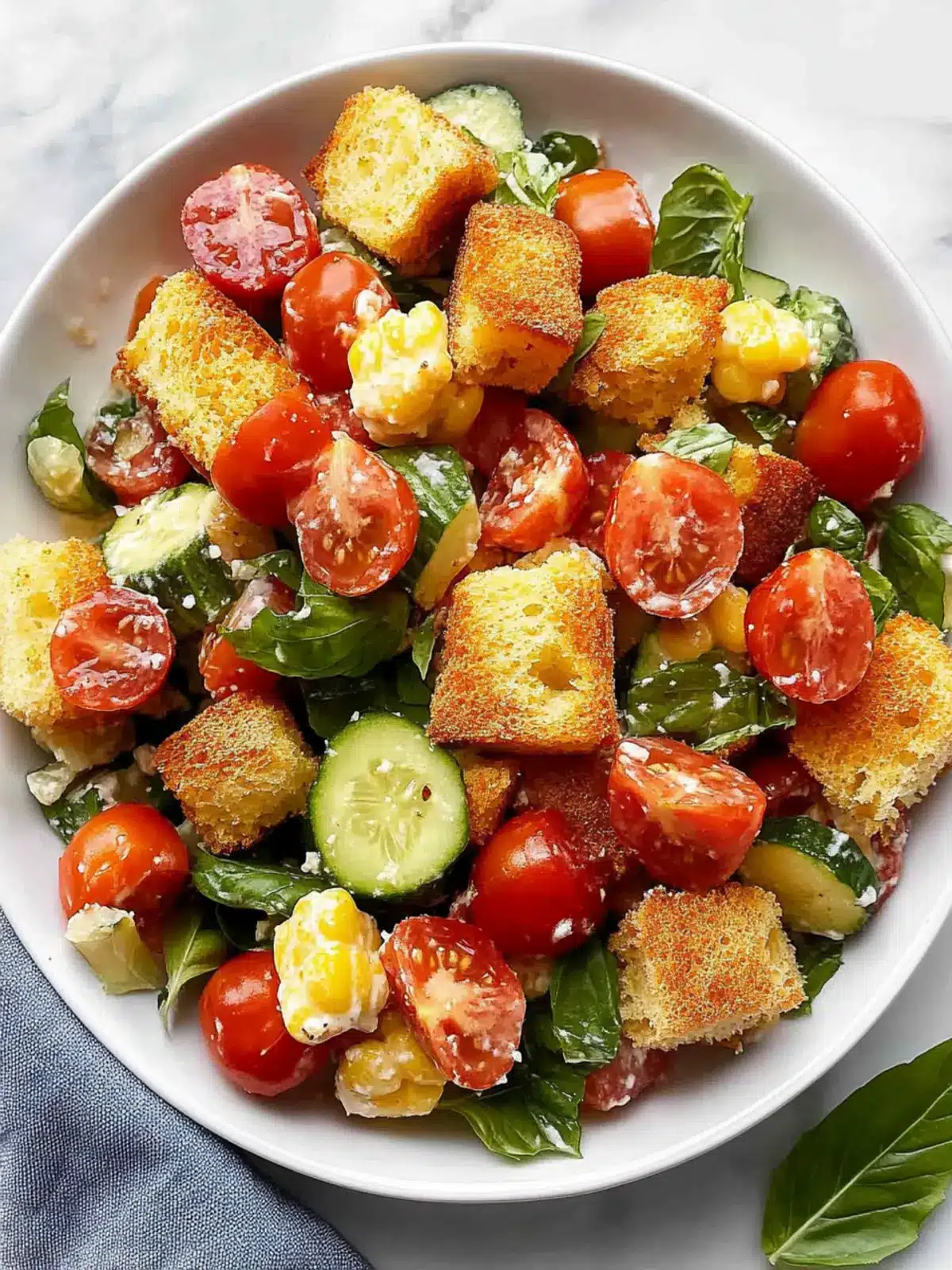 Delicious Cornbread Panzanella Salad for a Flavorful Twist 2 Cornbread Panzanella Salad