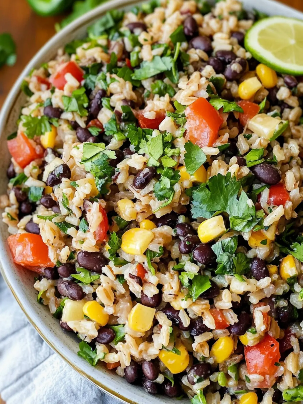 Hearty Black Bean Brown Rice Salad Bursting with Flavor 4 Black Bean Brown Rice Salad