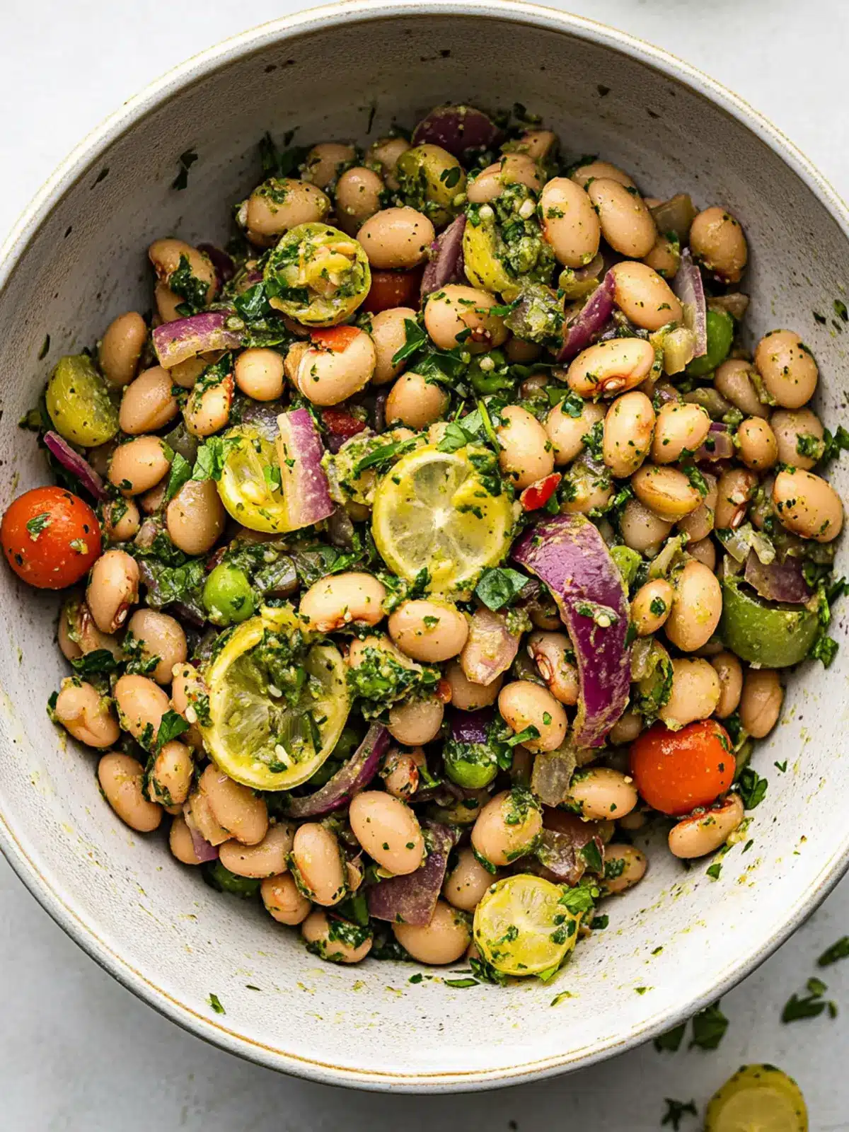 Marinated Za'atar Bean Salad: Fresh Flavors You ll Love 4 Marinated Za'atar Bean Salad