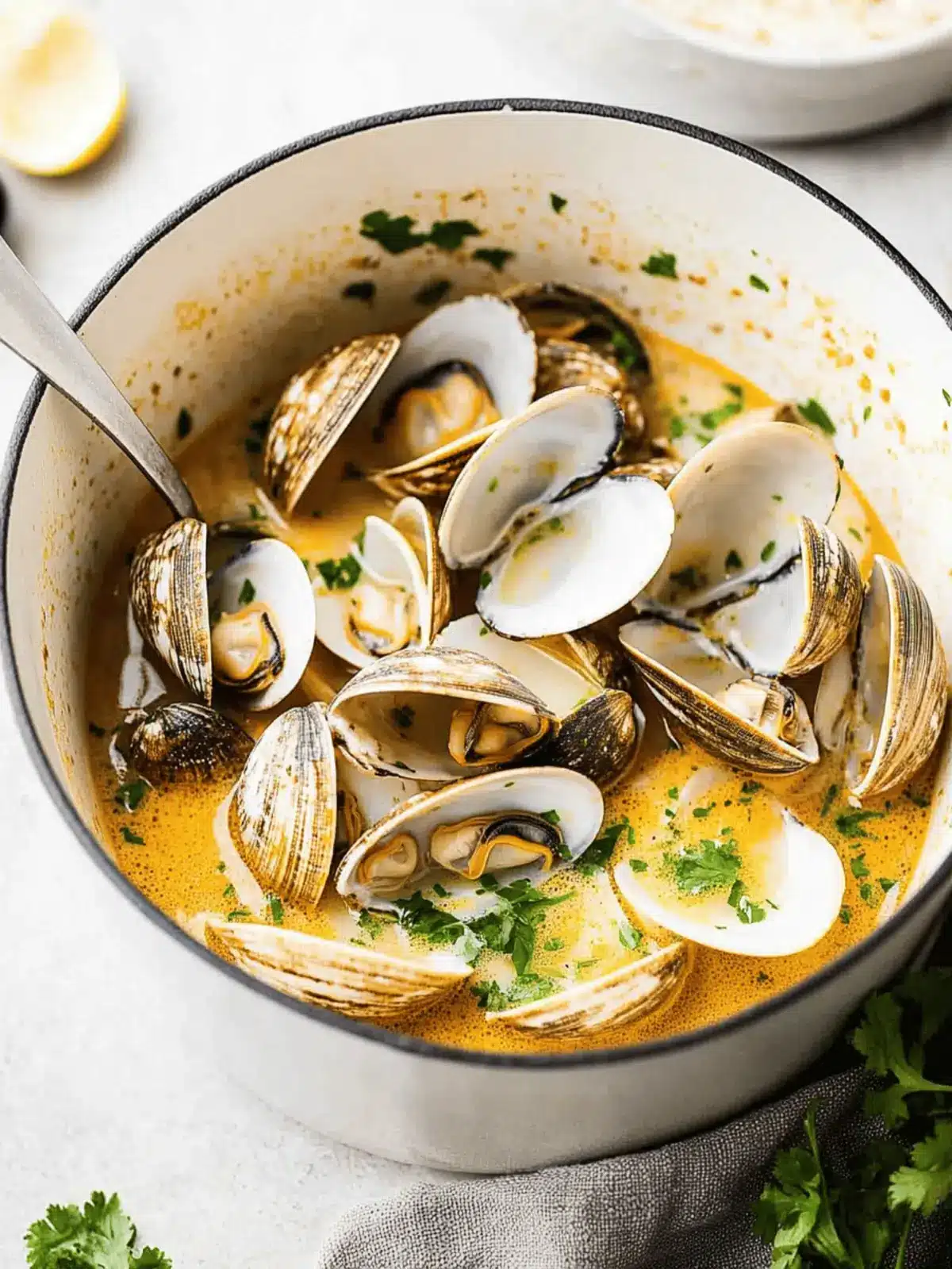 Coconut Broth Clams with Lemongrass: Your Quick Flavor Fix 4 Coconut Broth Clams with Lemongrass