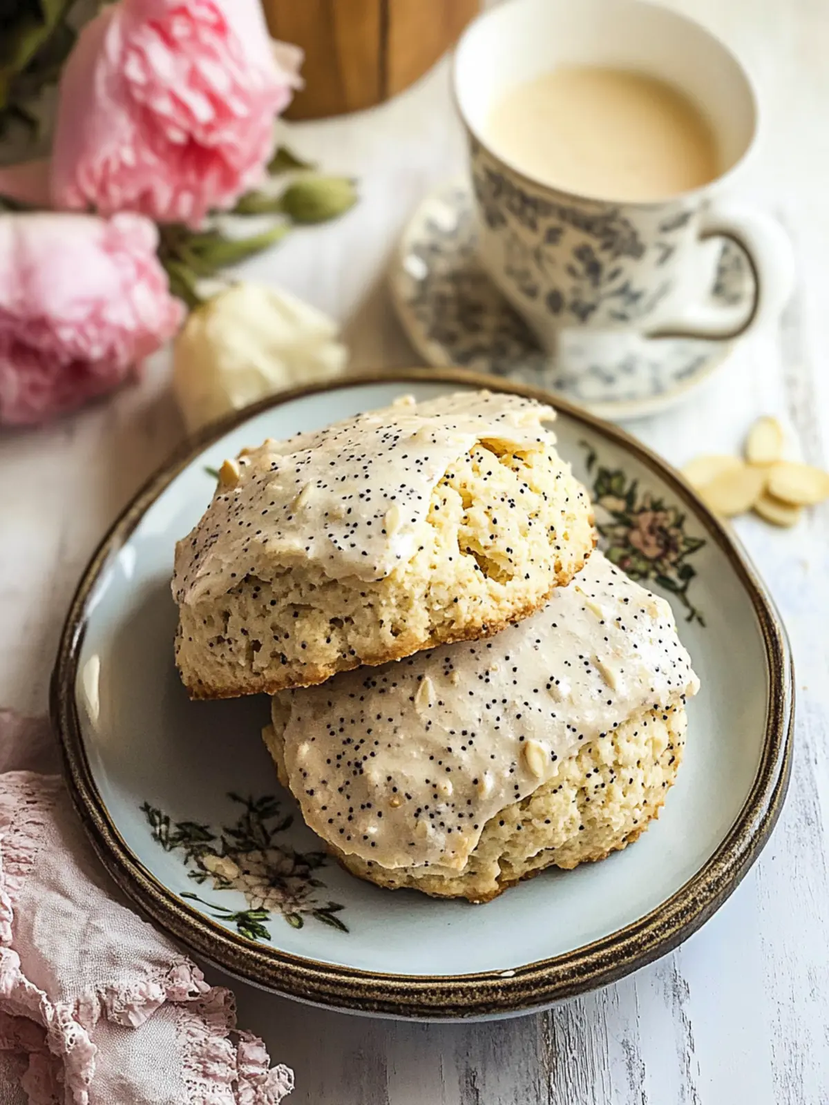 Heavenly Almond Poppyseed Scones for Your Perfect Tea Time 4 Almond Poppyseed Scones