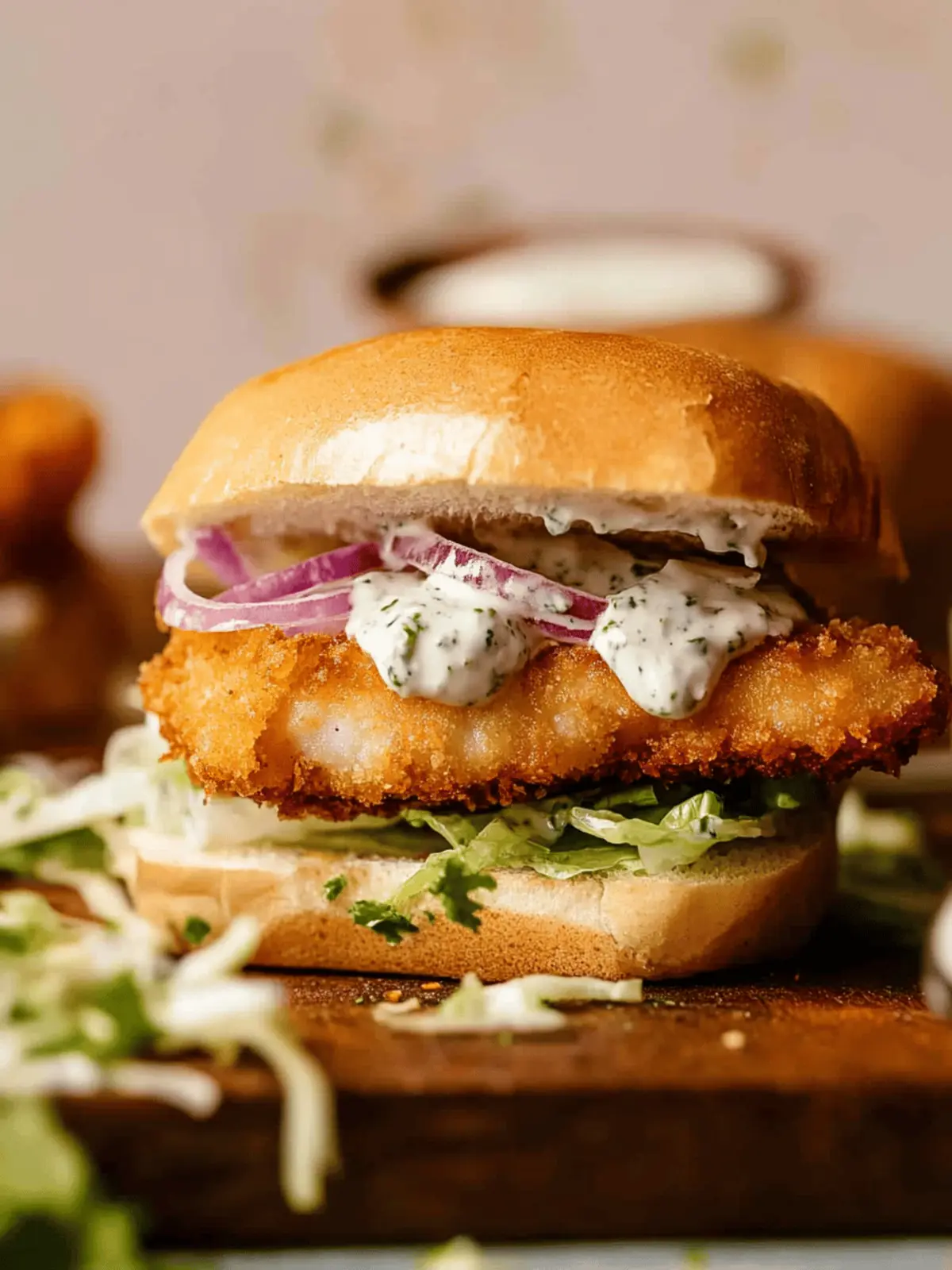 Crispy Cod Sandwich with Homemade Tartar Sauce for Summer Joy 4 Crispy Cod Sandwich with Homemade Tartar Sauce