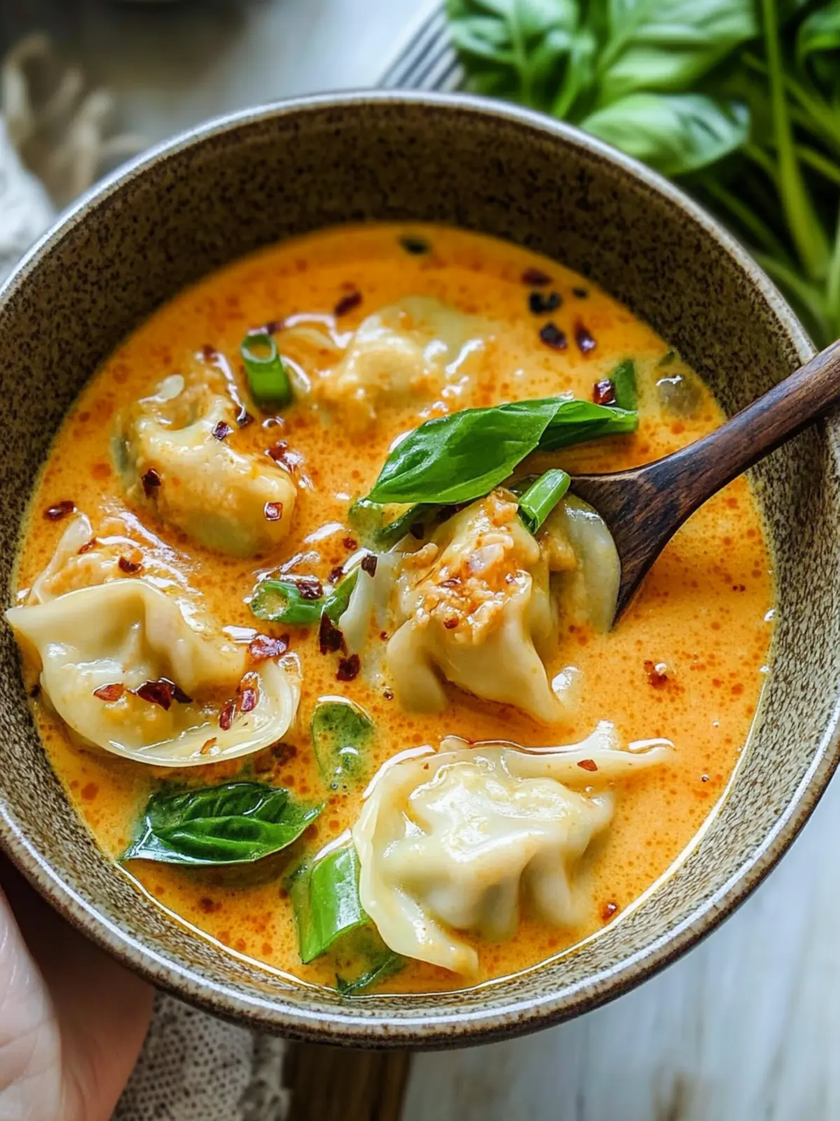Savor the Flavor: Thai Red Curry Wonton Soup Recipe 3 Thai Red Curry Wonton Soup