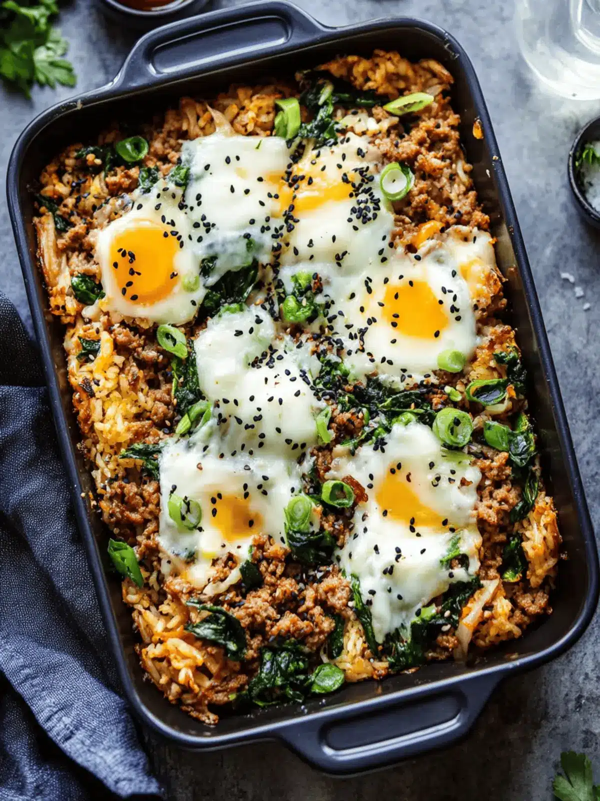 Bibimbap Casserole with Ground Pork Customizable Comfort Dish 3 Bibimbap Casserole with Ground Pork