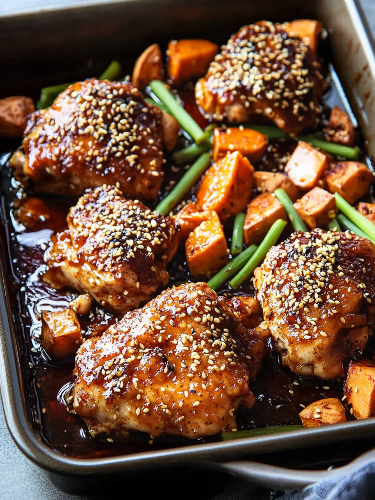 Savory Sheet Pan Sesame Miso Chicken with Sweet Potatoes Delight 4 Sheet Pan Sesame Miso Chicken and Sweet Potatoes