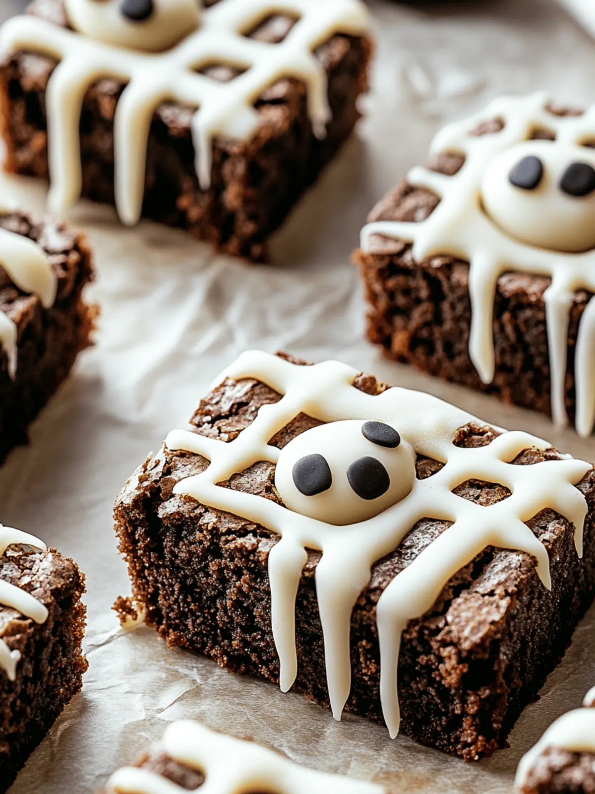 Indulge in Spooky Mummy Brownies for a Halloween Treat 4 Spooky Mummy Brownies