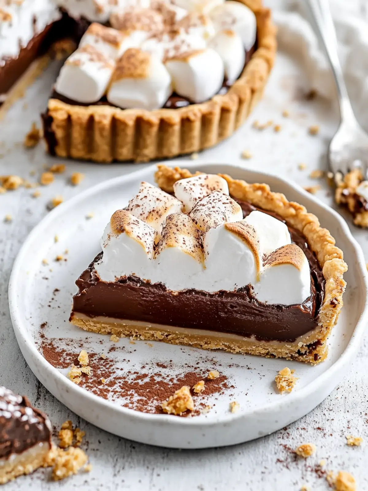 Decadent Chocolate Marshmallow Tart: Pure Bliss Awaits 3 Chocolate Marshmallow Tart