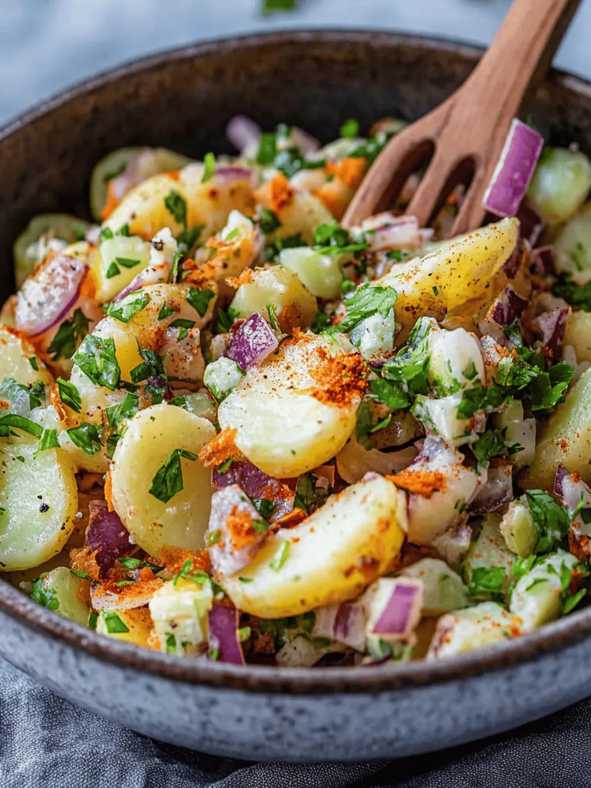 Patates Salatasi - Refreshing Turkish Potato Salad Recipe 2 Patates Salatasi - Turkish Potato Salad