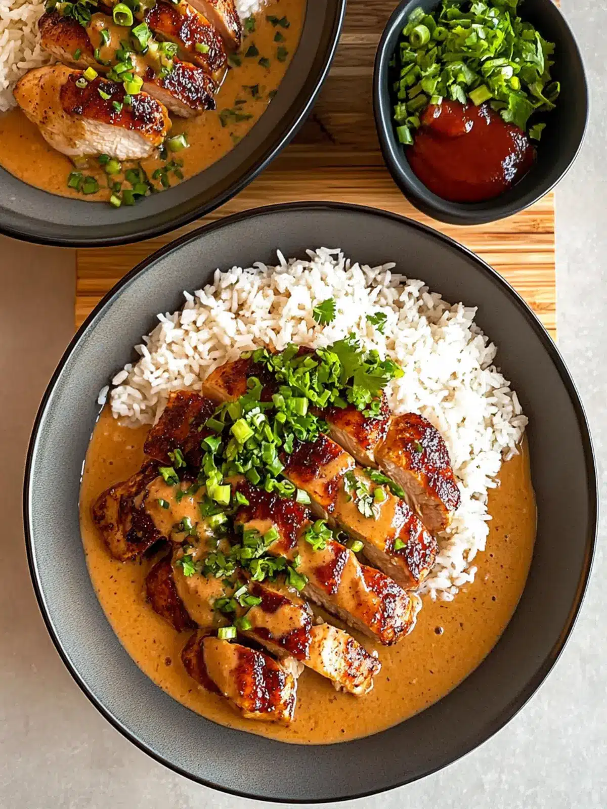 Sweet & Savory Chicken with Spicy Carbonara Brothy Rice Delight 2 Sweet & Savory Chicken with Spicy Carbonara Brothy Rice