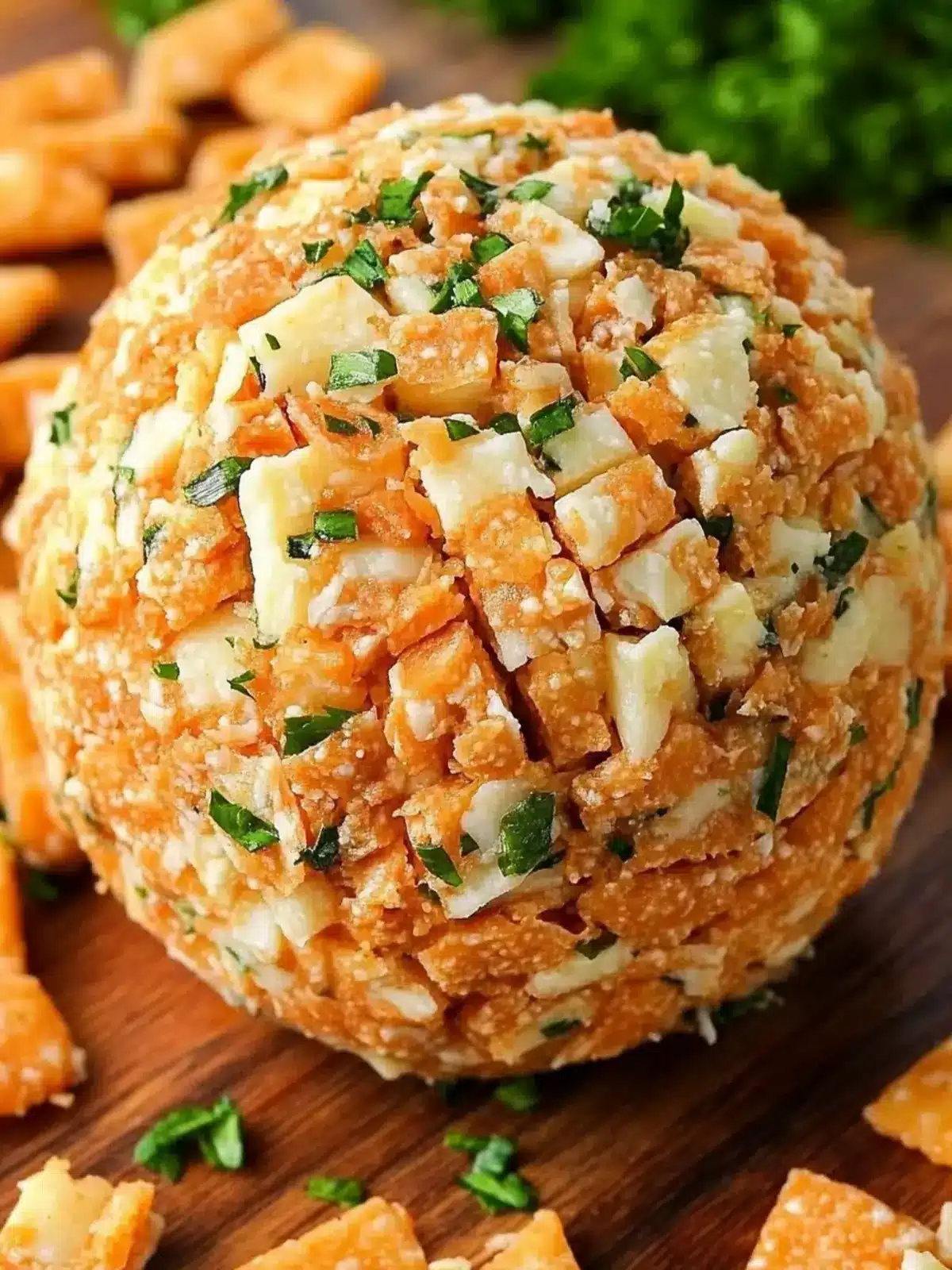 Creamy Ranch Cheddar Cheese Ball Perfect for Parties 4 Ranch Cheddar Cheese Ball
