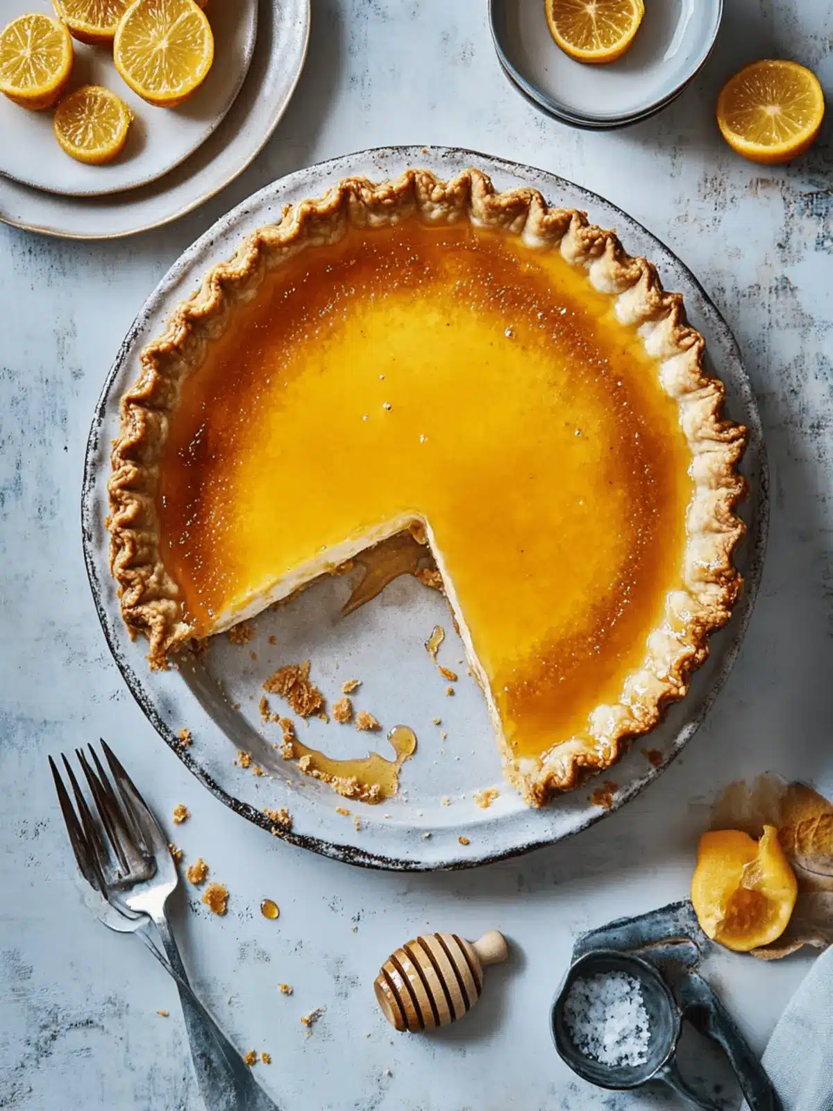 Irresistible Greek Honey Ricotta Pie with a Gluten-Free Twist 2 Greek Honey Ricotta Pie