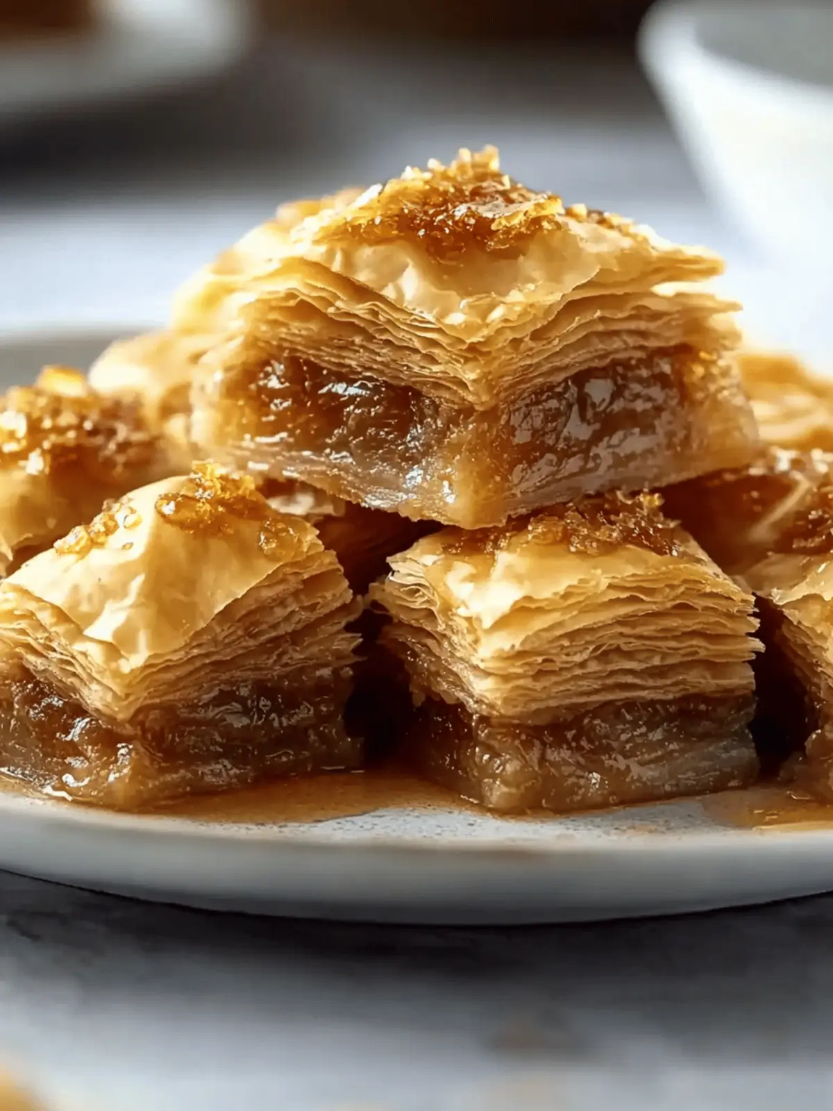 Melt-in-Your-Mouth Authentic Greek Baklava with Honey Syrup 3 Authentic Greek Baklava with Honey Syrup