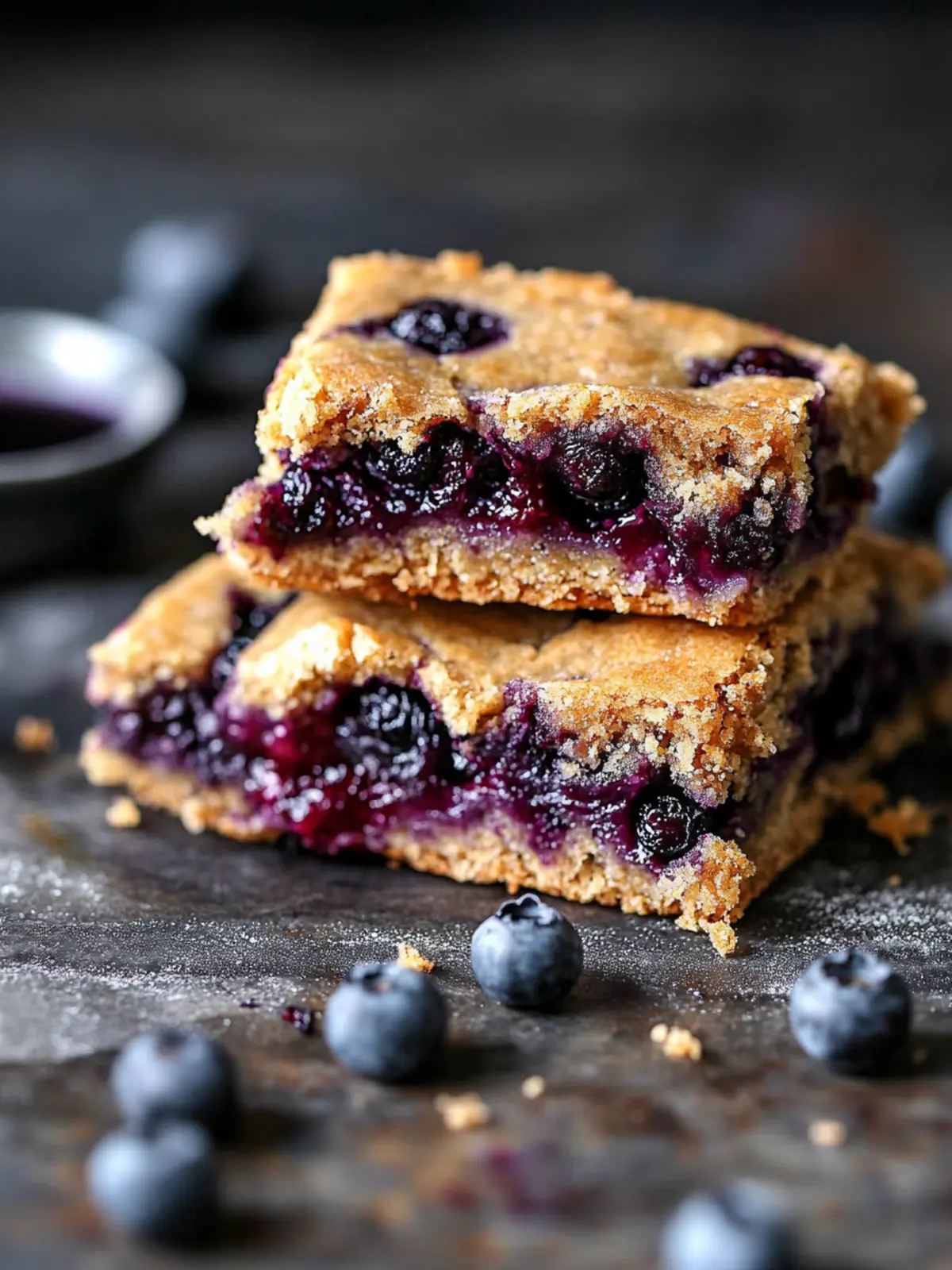 Delicious Blueberry Soft Baked Bars for Easy Snacking 3 Blueberry Soft Baked Bars