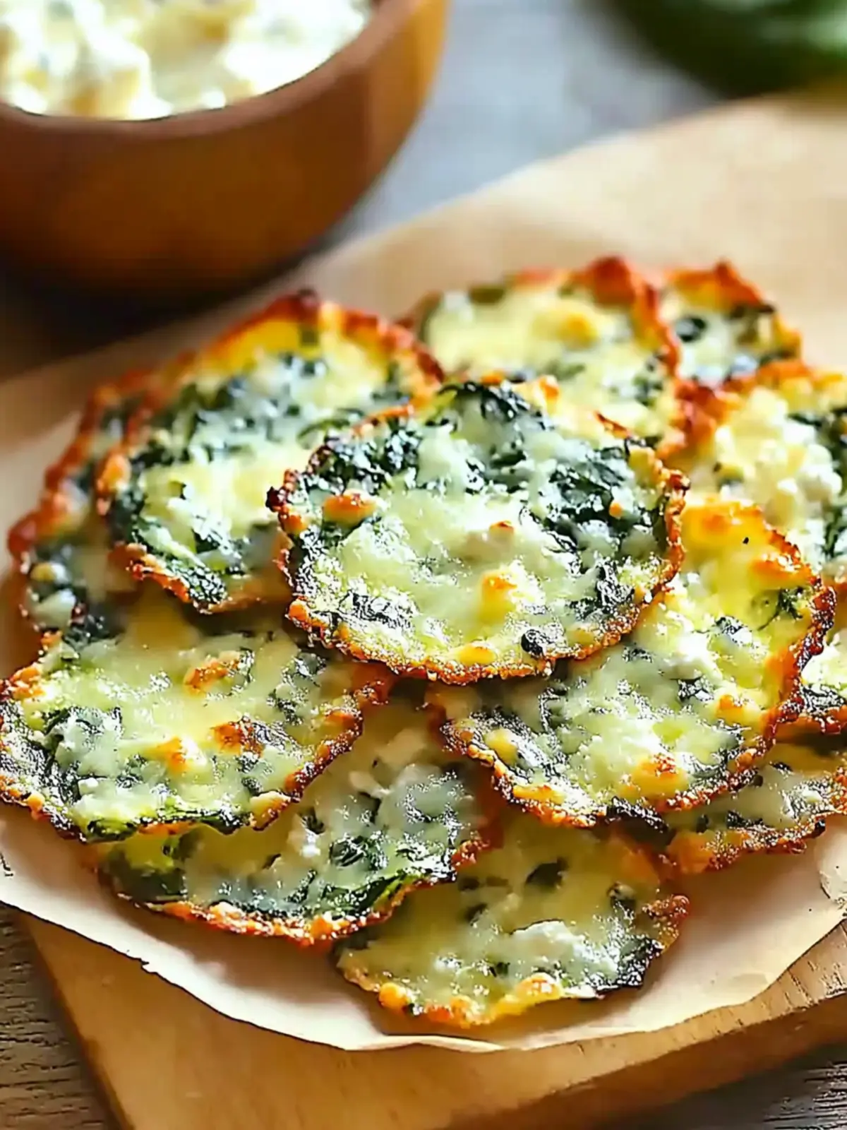 Crispy Homemade Spinach and Feta Cheese Chips You ll Adore 2 Homemade Spinach and Feta Cheese Chips