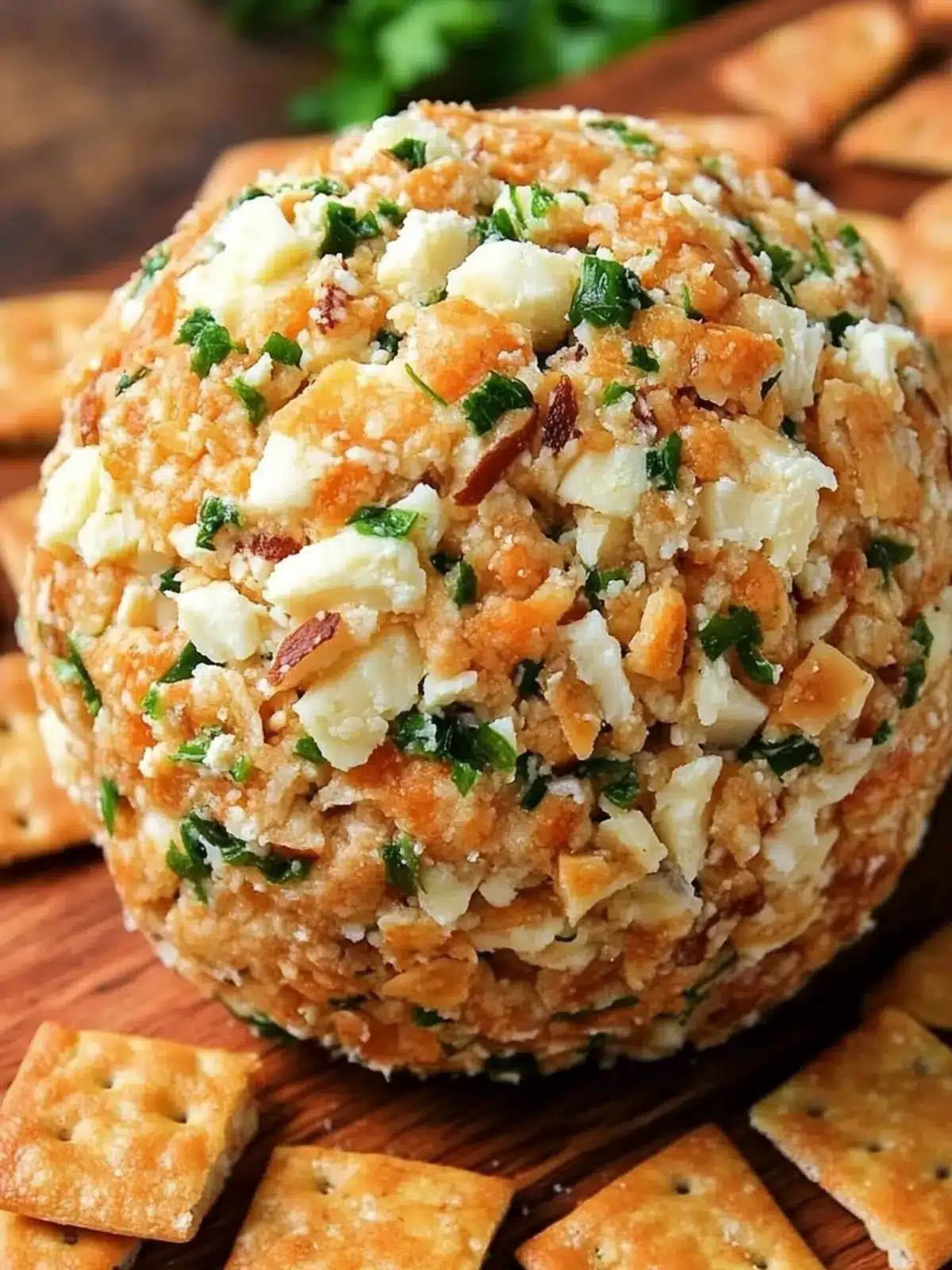 Creamy Ranch Cheddar Cheese Ball Perfect for Parties 3 Ranch Cheddar Cheese Ball