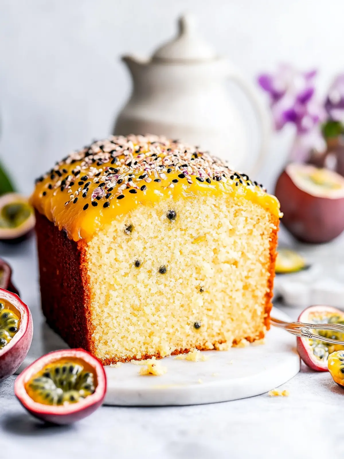Passion Fruit Cake Bliss: A Zesty Slice of Paradise 4 Passion Fruit Cake