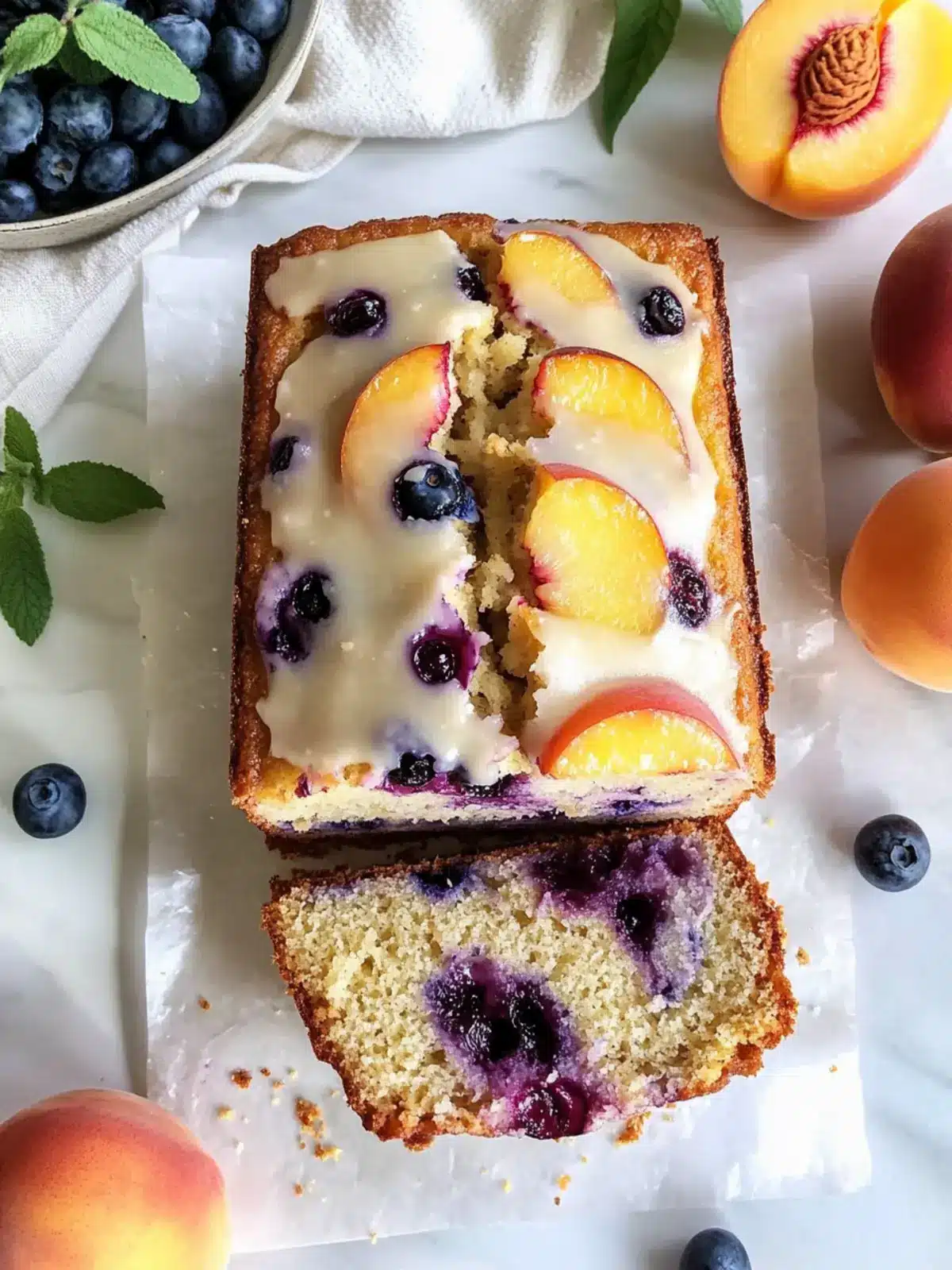 Irresistibly Easy Peach Blueberry Loaf Recipe You ll Love 3 Easy Peach Blueberry Loaf